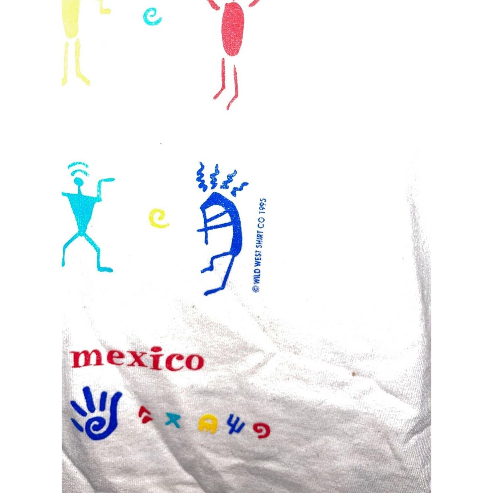 Jerzees 1995 NM New Mexico Native American Cave Drawing Art Shirt L Size US L / EU 52-54 / 3 - 6 Thumbnail