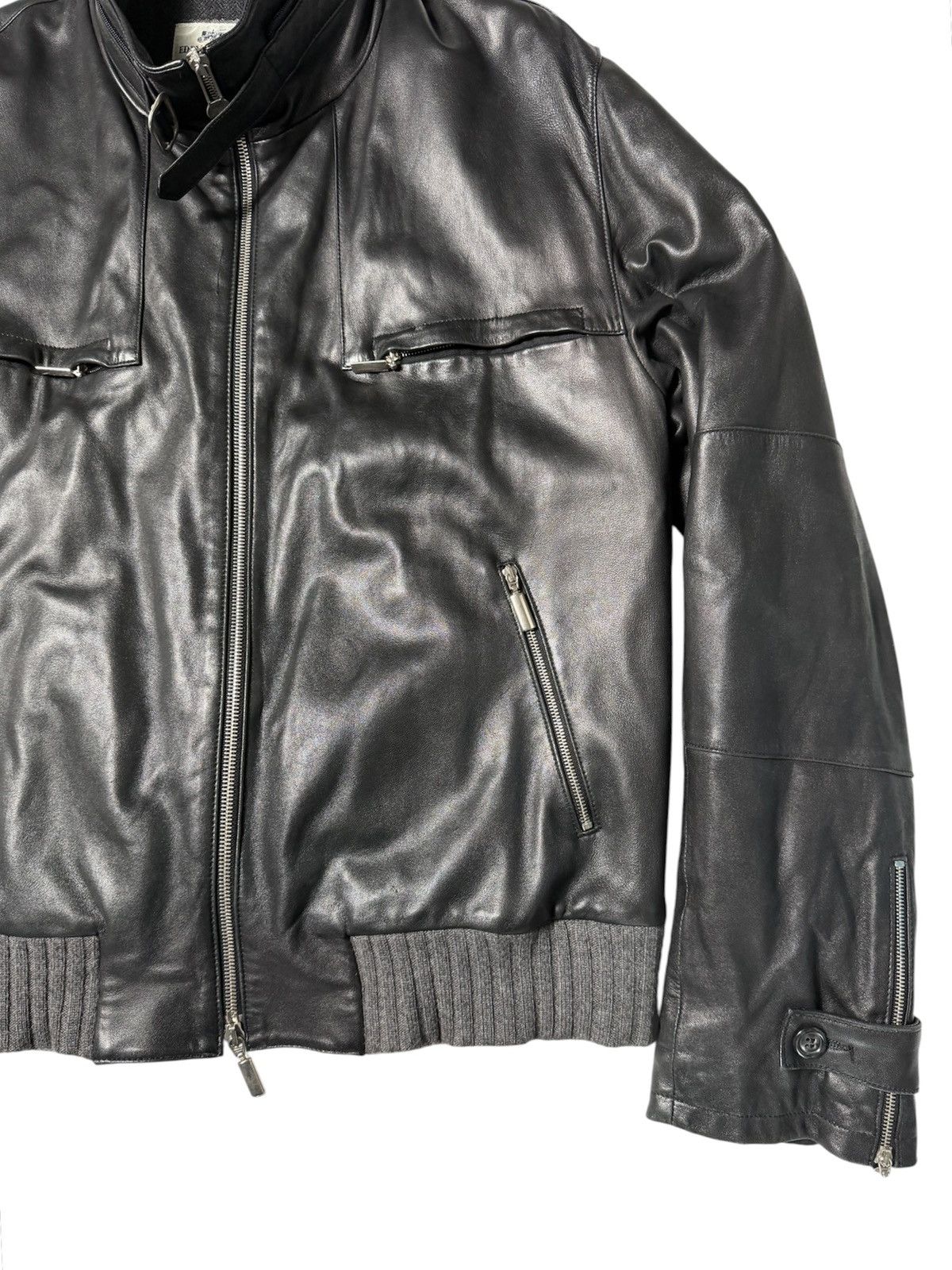Other Eddy Monetti Leather Cashmere Jacket Size US M / EU 48-50 / 2 - 6 Thumbnail