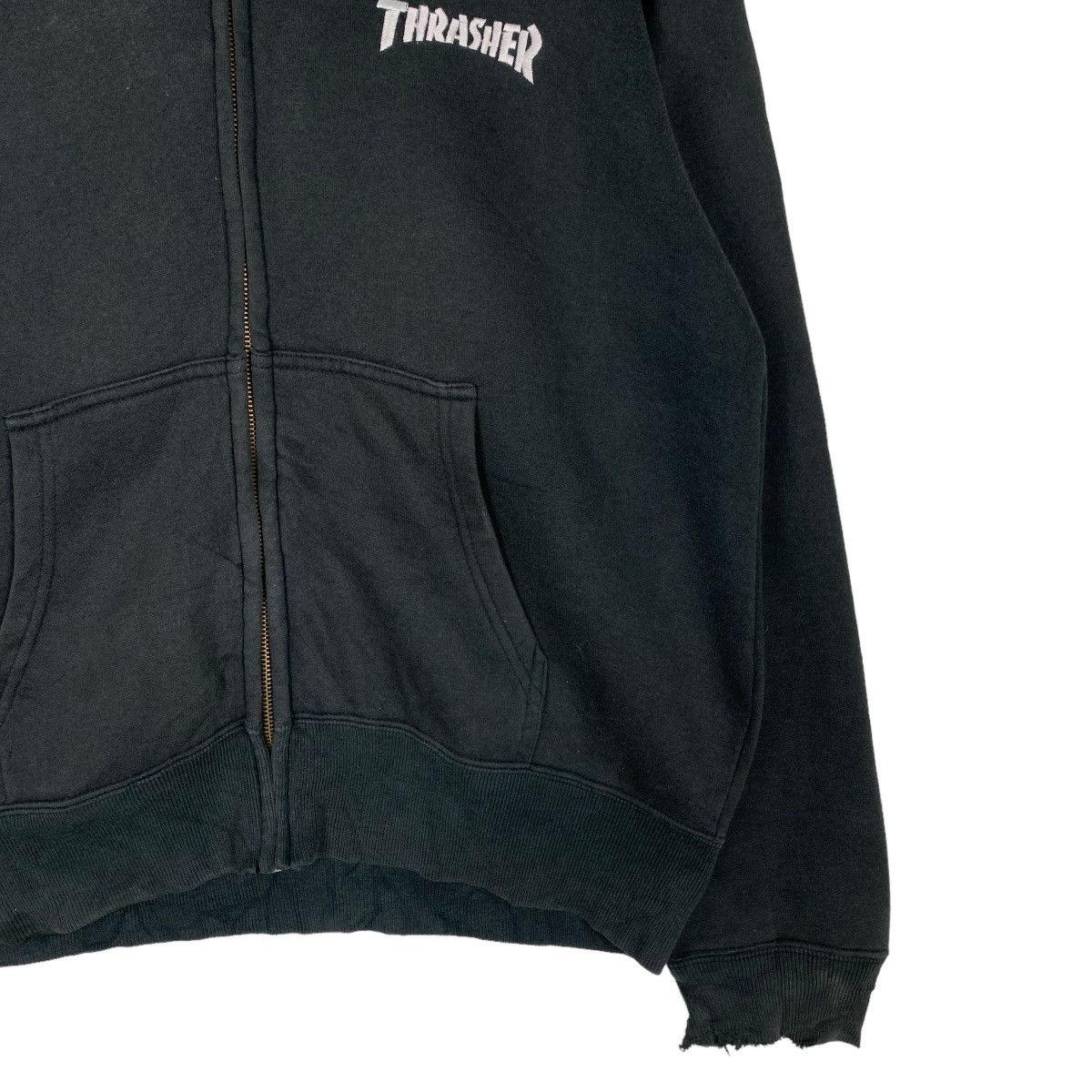 Thrasher Trashed THRASHER Big Logo Zipper Hoodies #0707-C32 Size US M / EU 48-50 / 2 - 7 Thumbnail