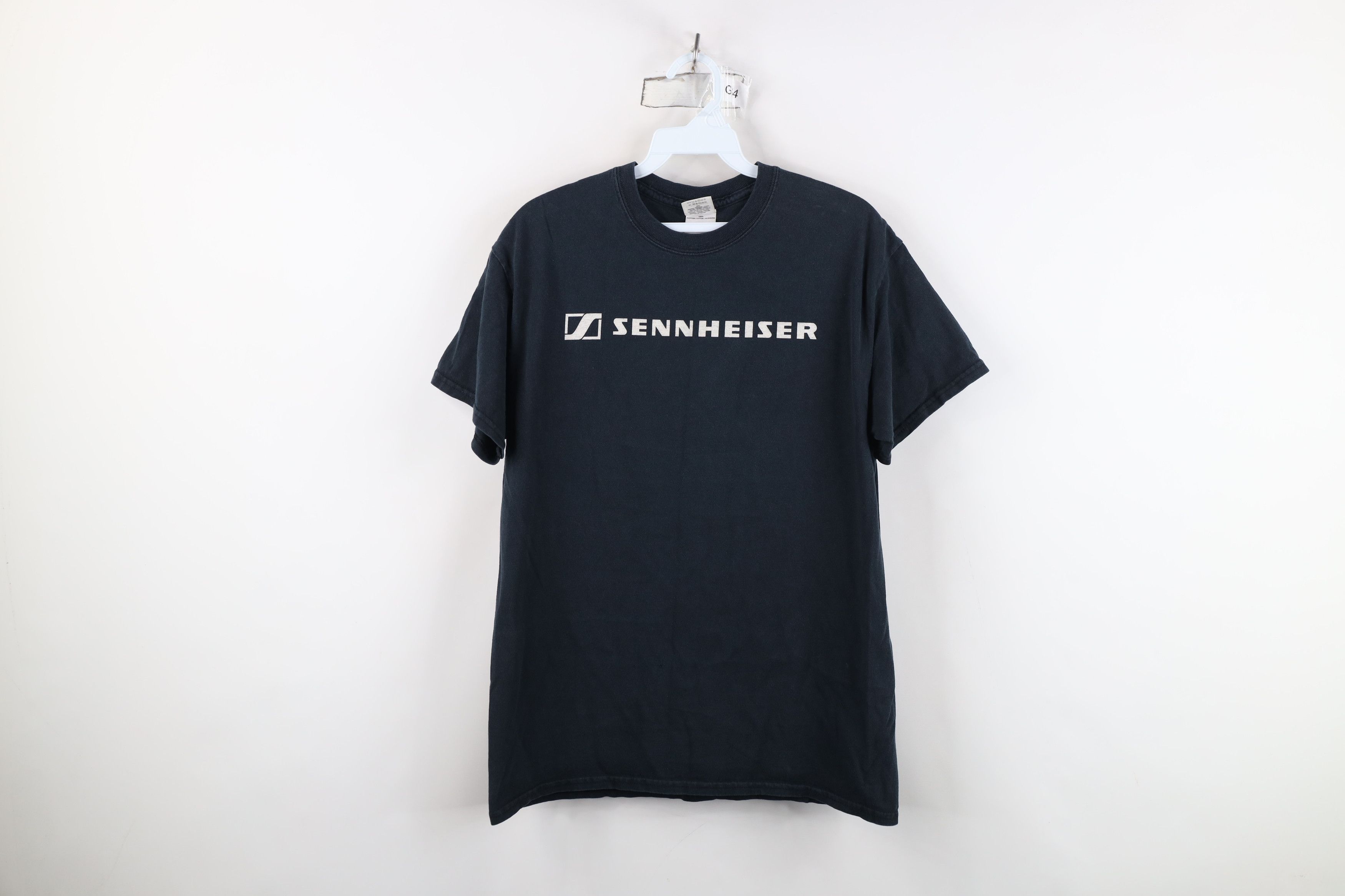 Vintage Vintage 90s Y2K Spell Out Sennheiser Music T-Shirt Black Size US M / EU 48-50 / 2 - 1 Thumbnail
