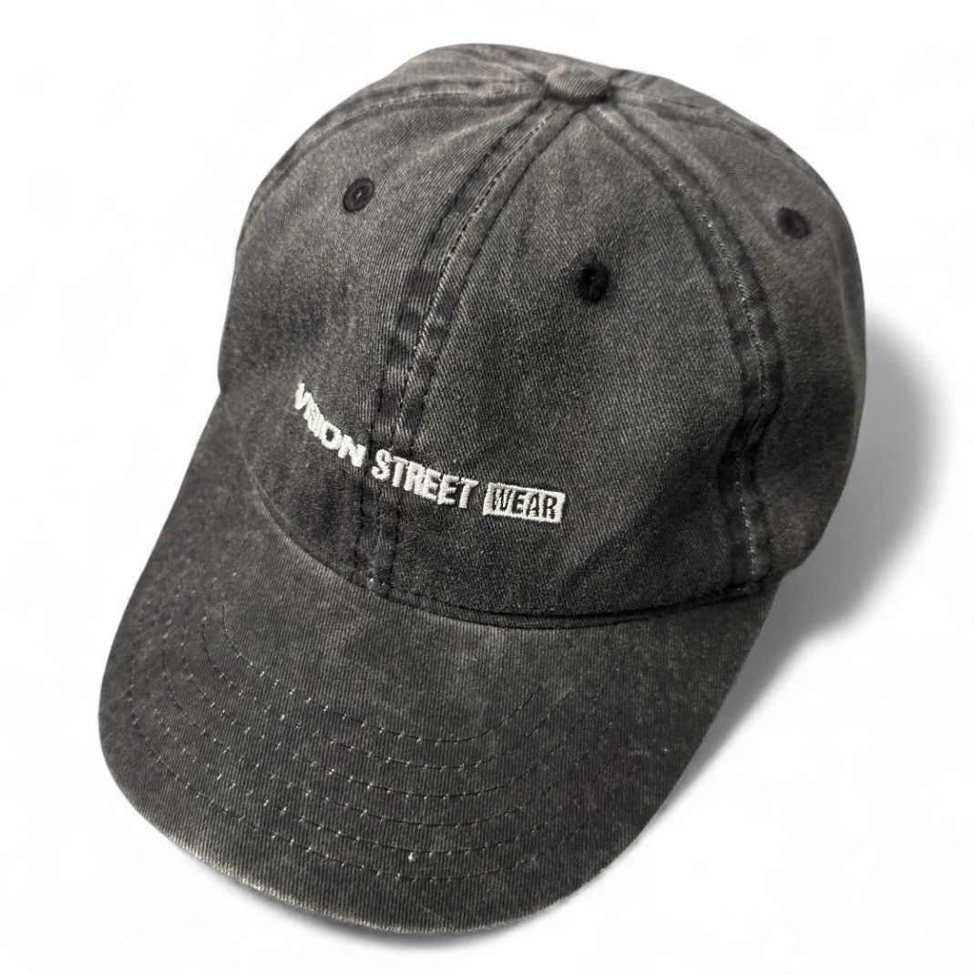 90s VISION SKATEBOARDS 黒キャップ Vintage × Vision Streetwear Vintage 90s Vision Street Wear Hat