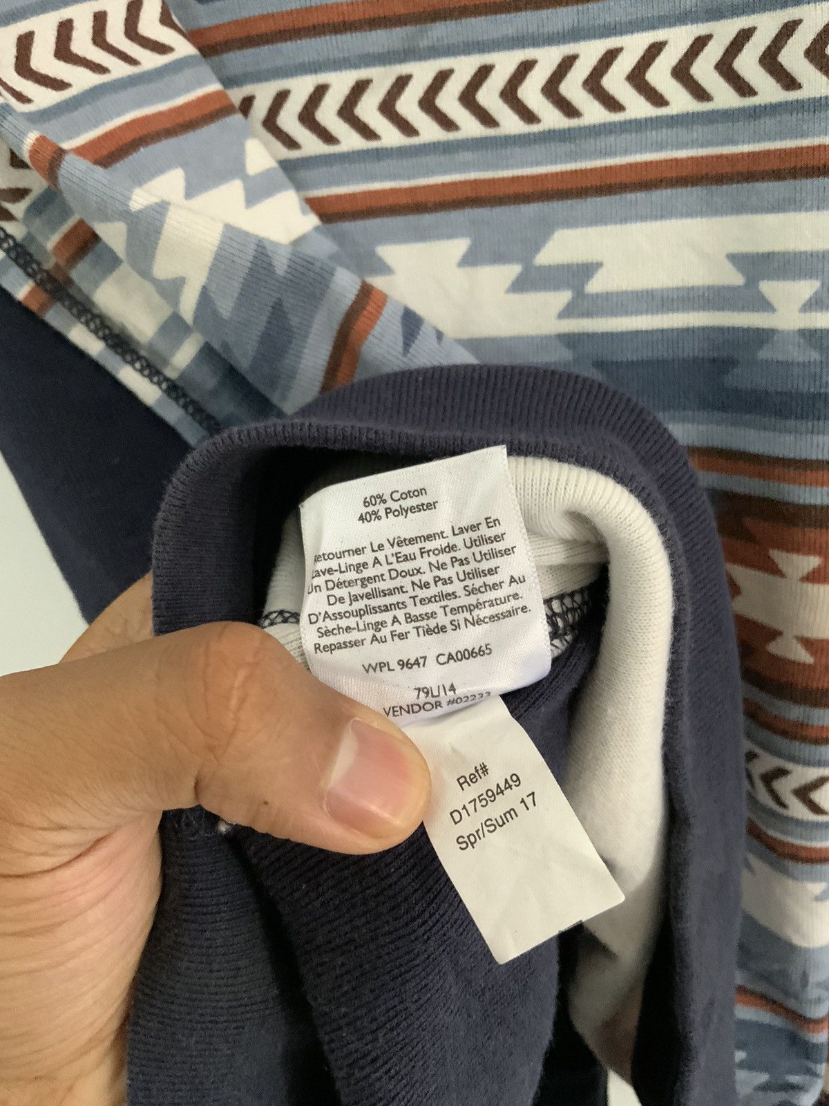 Eddie Bauer Eddie Bauer Navajo Indigo Sweatshirt Size US L / EU 52-54 / 3 - 6 Thumbnail