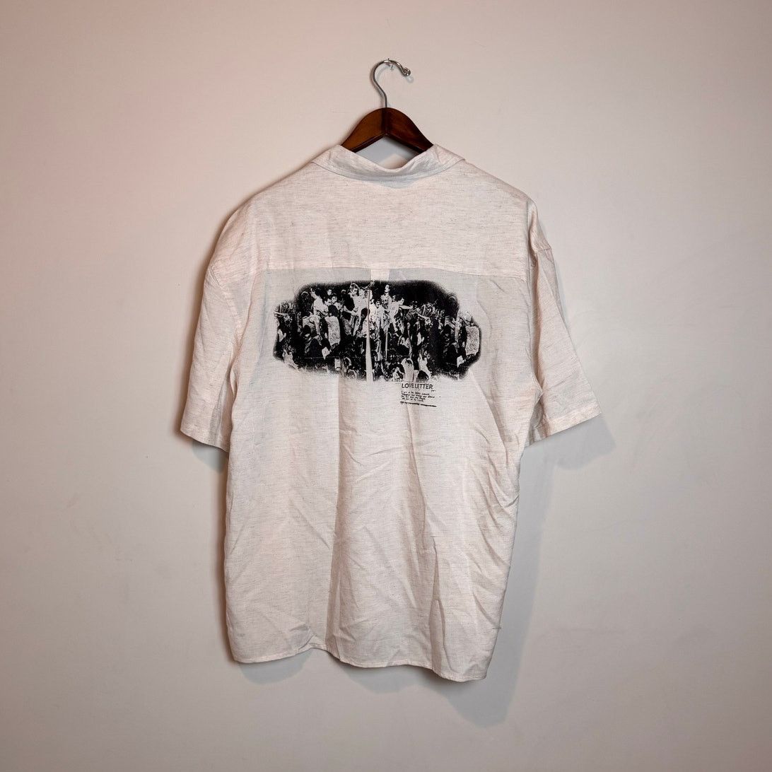 Other Beach Brains Love Letter Short Sleeve Shirt Ivory - Size M Size US M / EU 48-50 / 2 - 5 Thumbnail