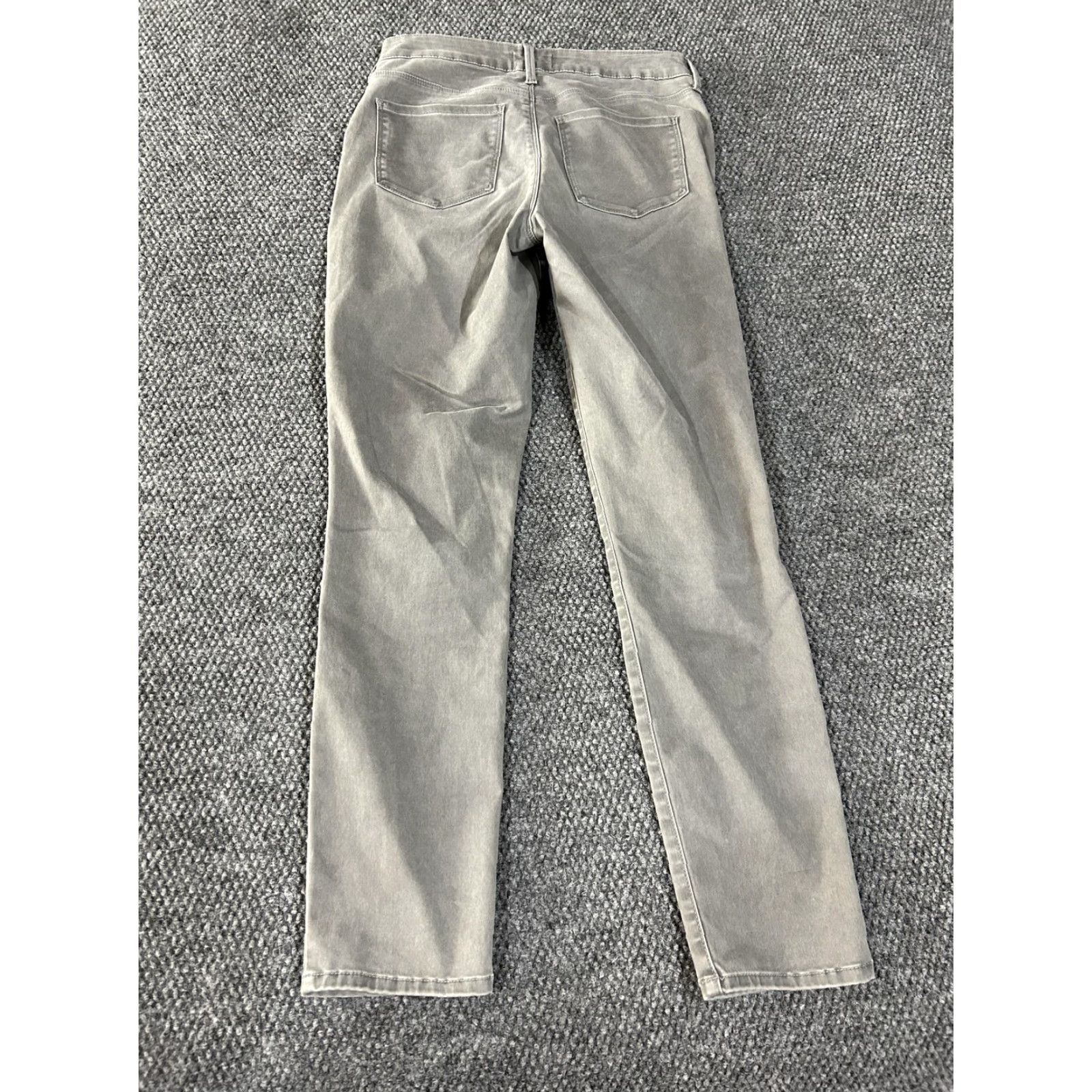 NYDJ NYDJ Jeans Womens 0 Gray Straight Leg Mid Rise Ankle Zip Pocket Stretch Denim Size 25" / US 0 / IT 36 - 7 Thumbnail