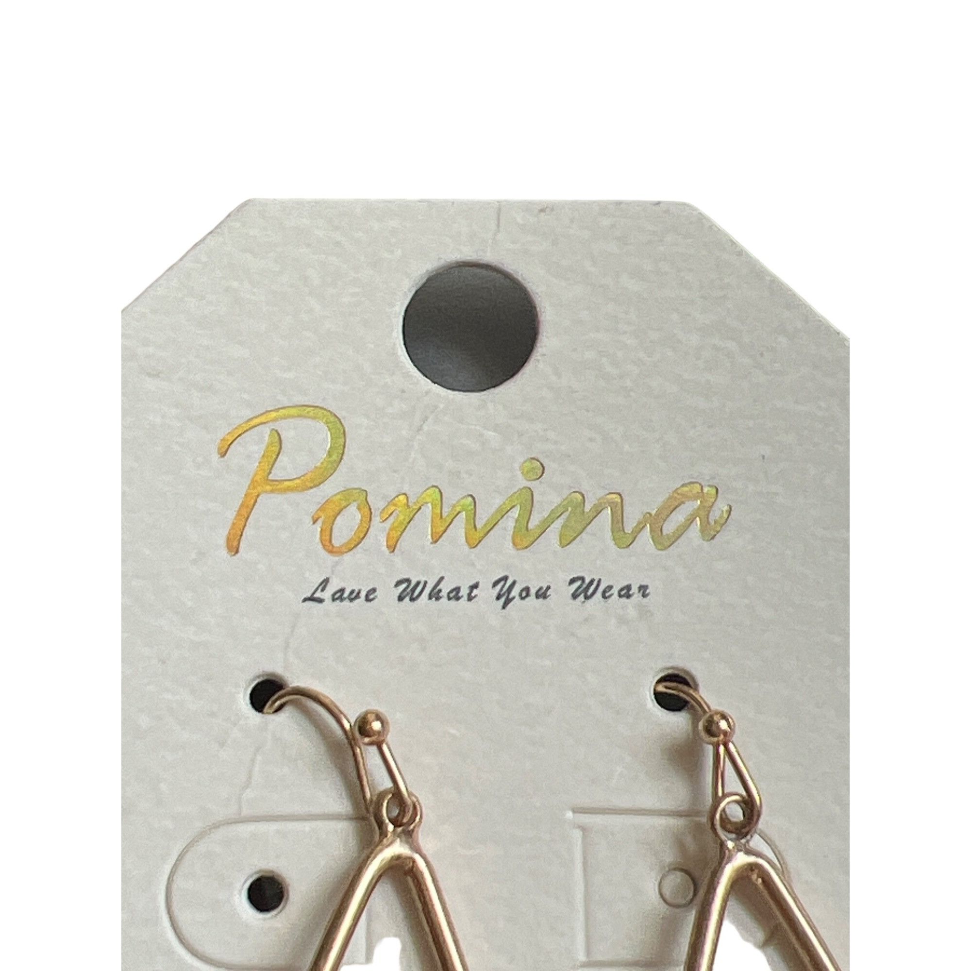 Other Pomina Gold Tone Dangle Earrings Semi Precious Beads Dalmati Size ONE SIZE - 3 Thumbnail