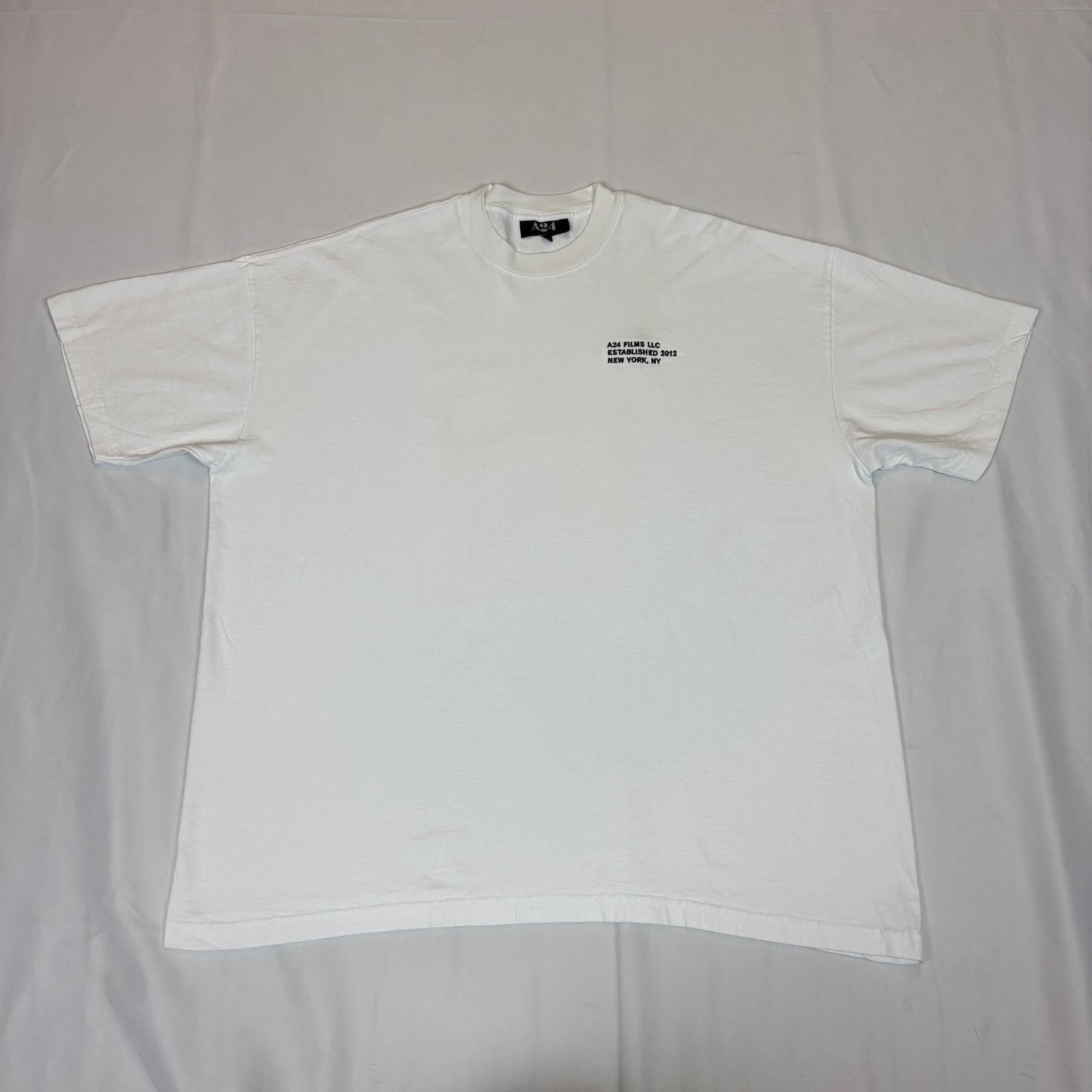 A24 A24 Films LLC Embroidered White T Shirt Men's 2XL Movie Size US XXL / EU 58 / 5 - 2 Thumbnail
