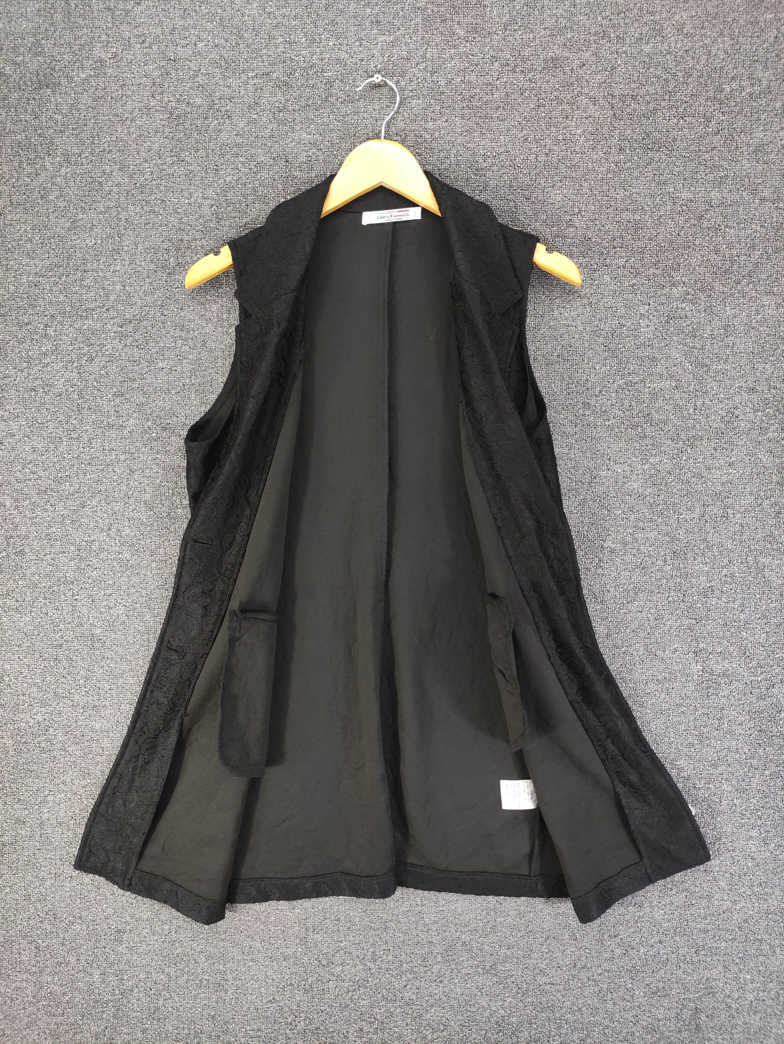 Japanese Brand Linea Formica Cardigan Sleeve Less Embroidery Long Vest Size M / US 6-8 / IT 42-44 - 3 Thumbnail