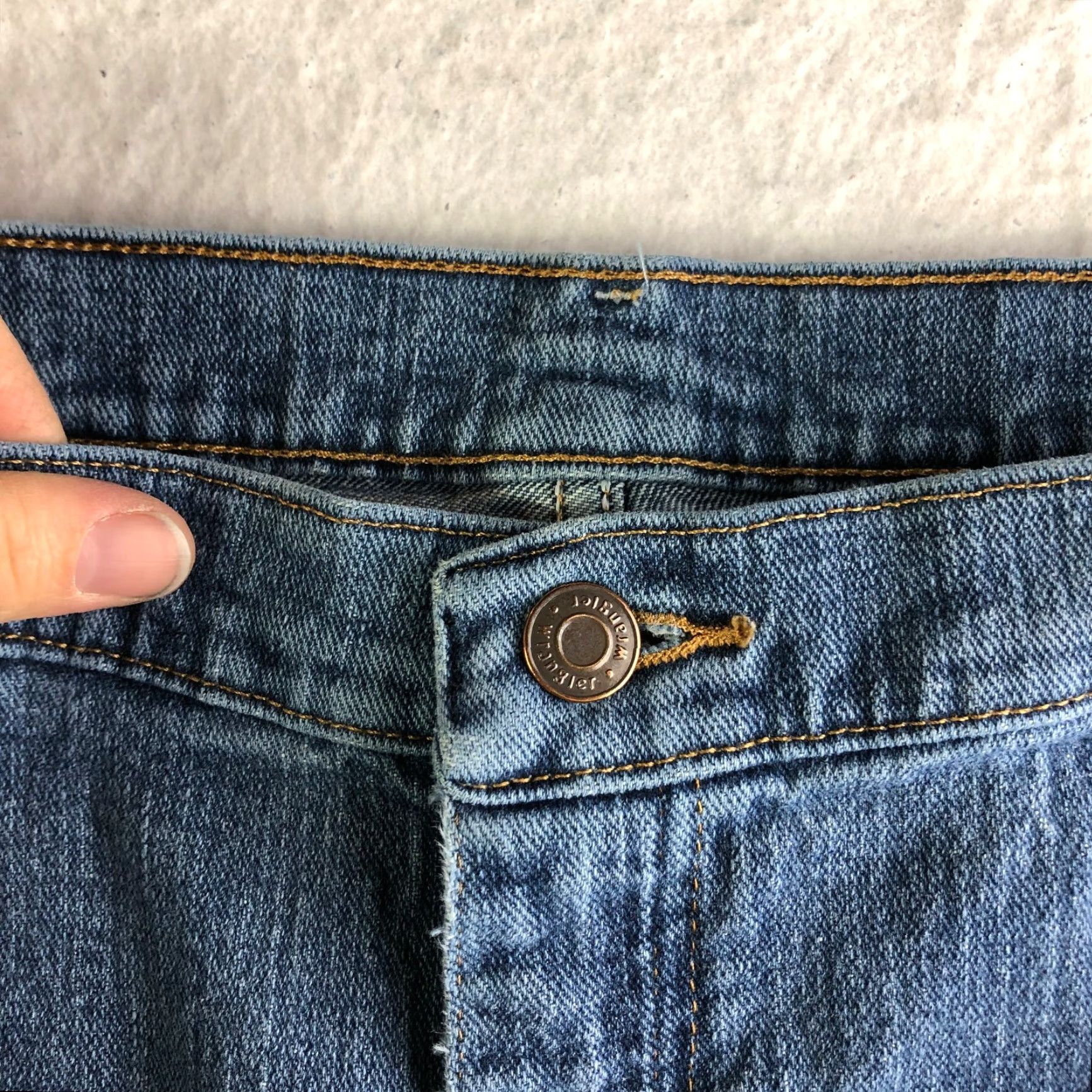 Wrangler Wrangler Jeans Regular Fit Mens 38x29 Mid Rise Straight Leg Denim Blue Jeans Size US 38 / EU 54 - 7 Thumbnail