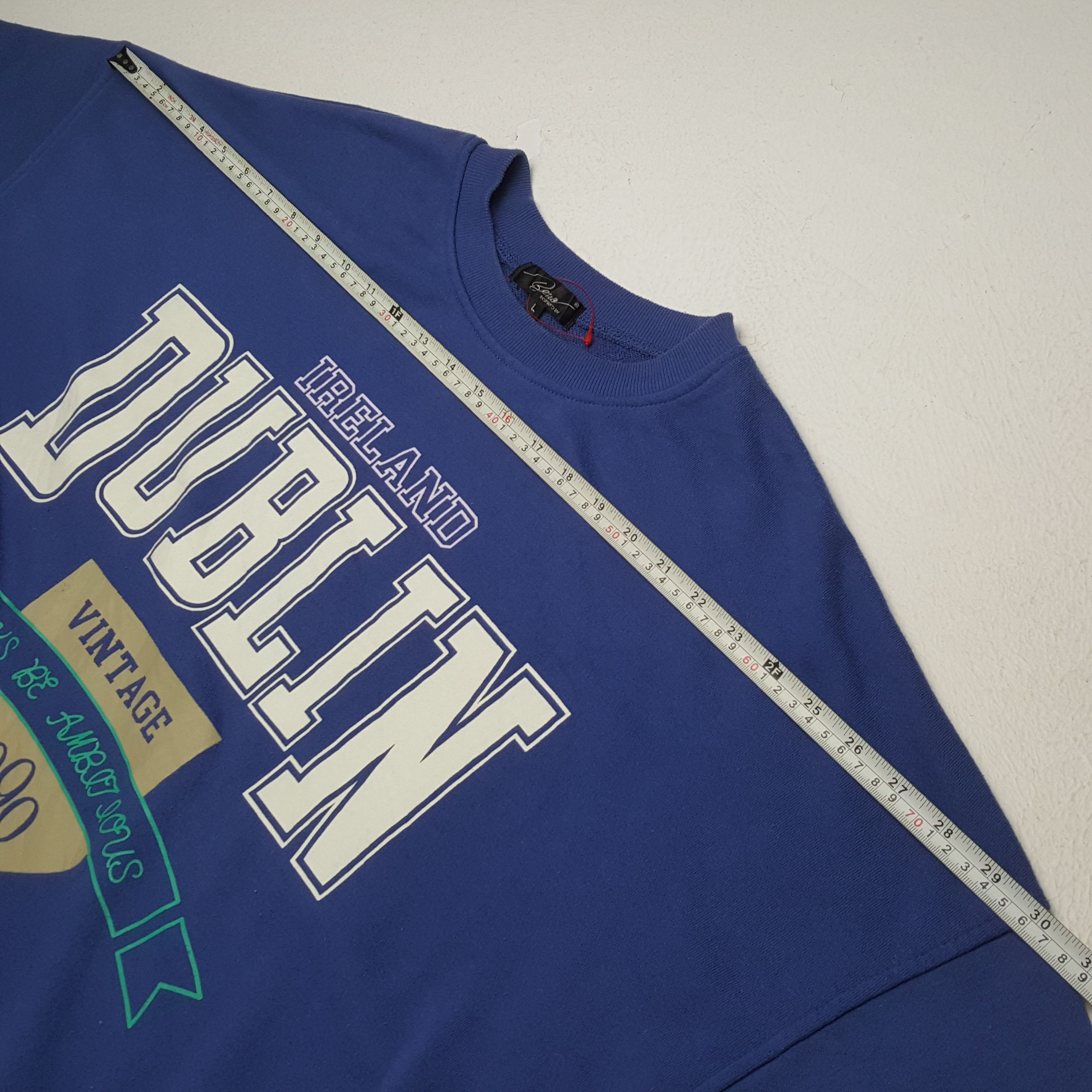Vintage IRELAND DUBLIN Center Design Streetwear Style Sweatshirt Size US XL / EU 56 / 4 - 4 Thumbnail
