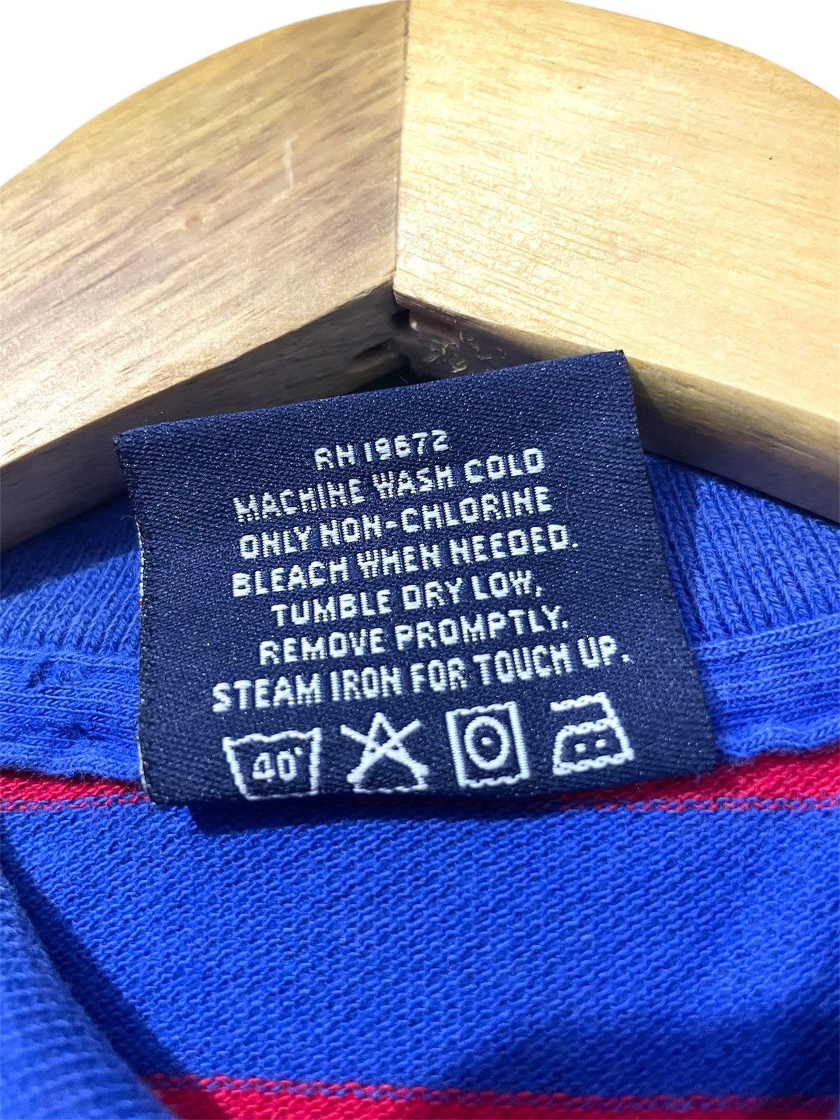 Polo Ralph Lauren × Vintage vintage Polo Sport Stripe Tshirt Collar Size US L / EU 52-54 / 3 - 8 Thumbnail