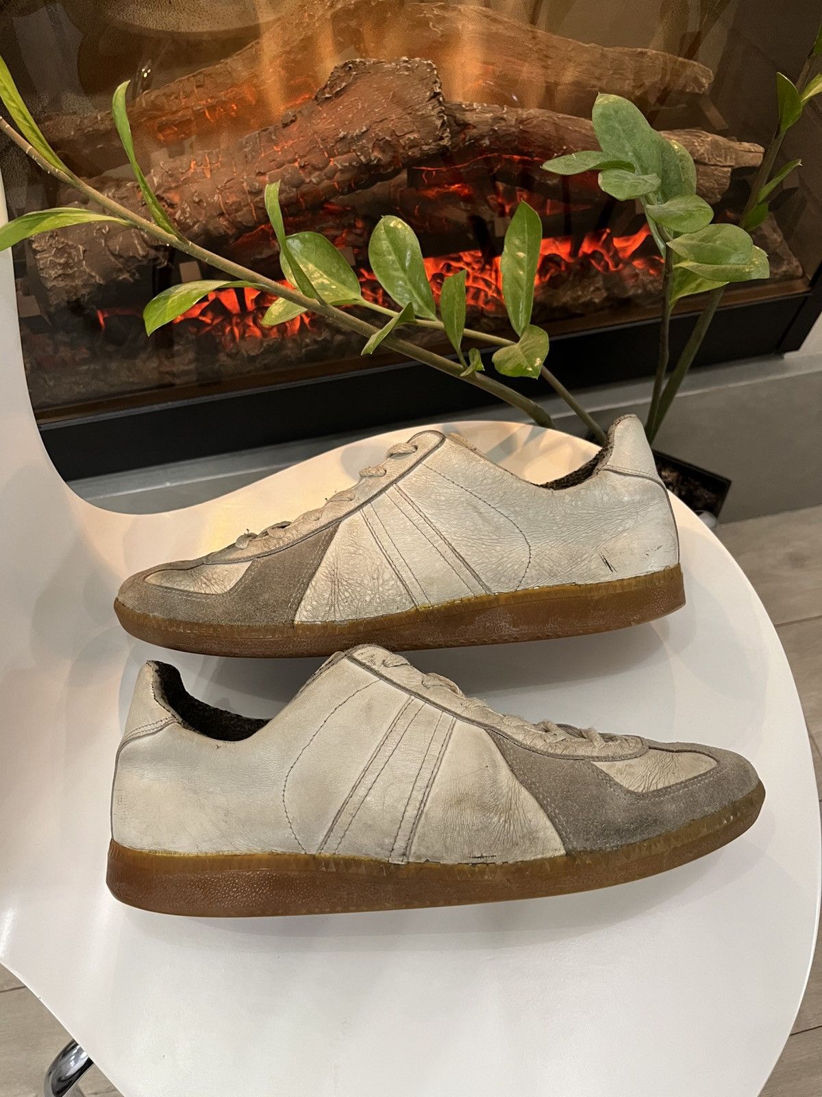 Vintage 🔥THRASHED BW SPORT GAT ARMY SNEAKERS MARGIELA REPLICA VIBE Size US 9.5 / EU 42-43 - 8 Thumbnail