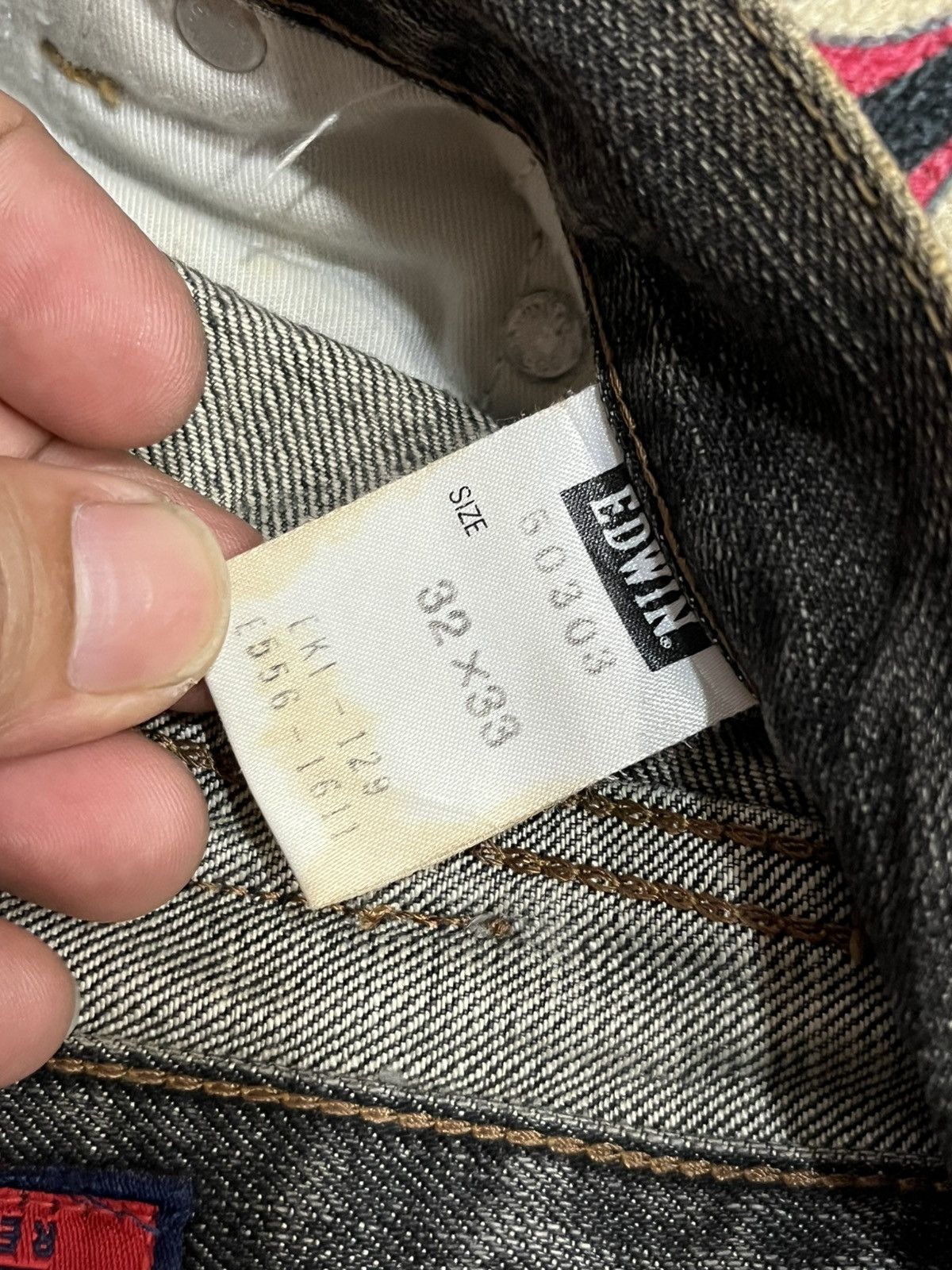 Edwin Vintage Edwin 503 Rusty Washed Straight Leg Jeans Size US 32 / EU 48 - 17 Thumbnail
