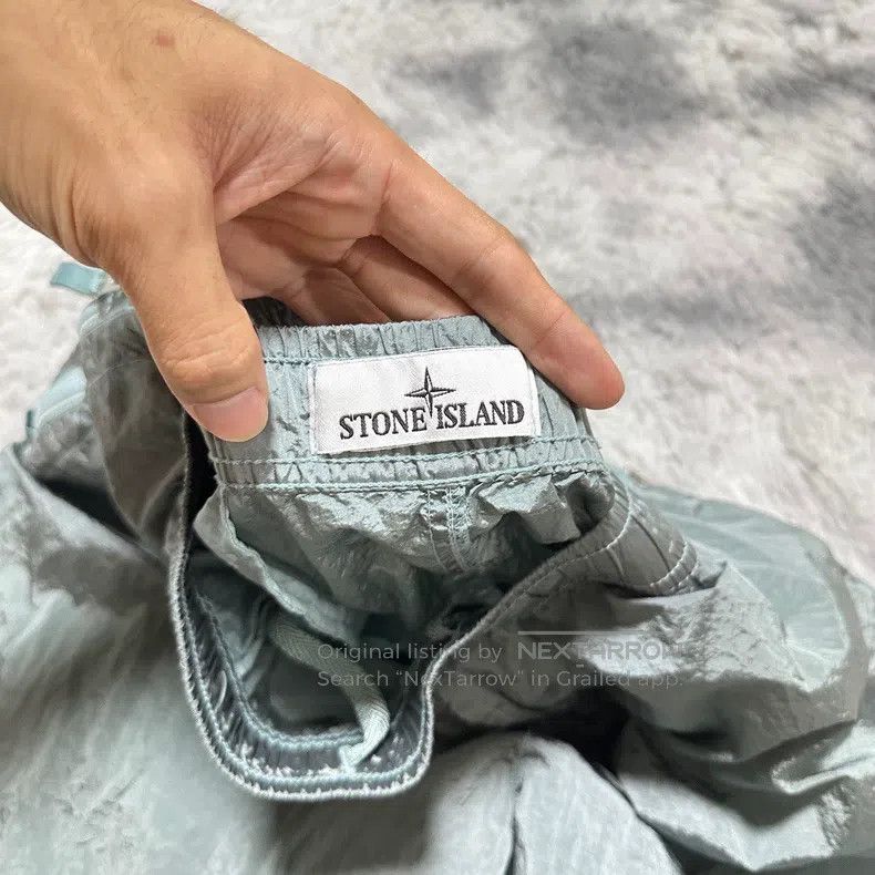 Stone Island Stone Island Metal nylon shorts light blue Size US 36 / EU 52 - 4 Thumbnail