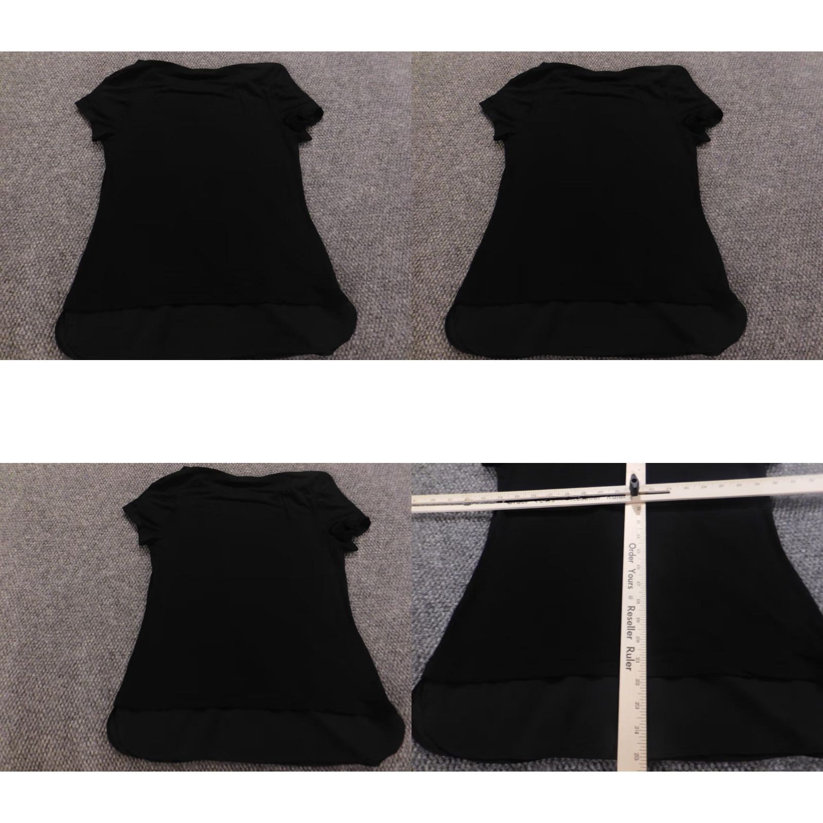 Apt. 9 Apt 9 Womens Blouse PM Petites Black Crew Neck Short Sleeve Pullover Casual Rayon Floral Cap Sleeve Button Stretch Womens Size M / US 6-8 / IT 42-44 - 8 Thumbnail