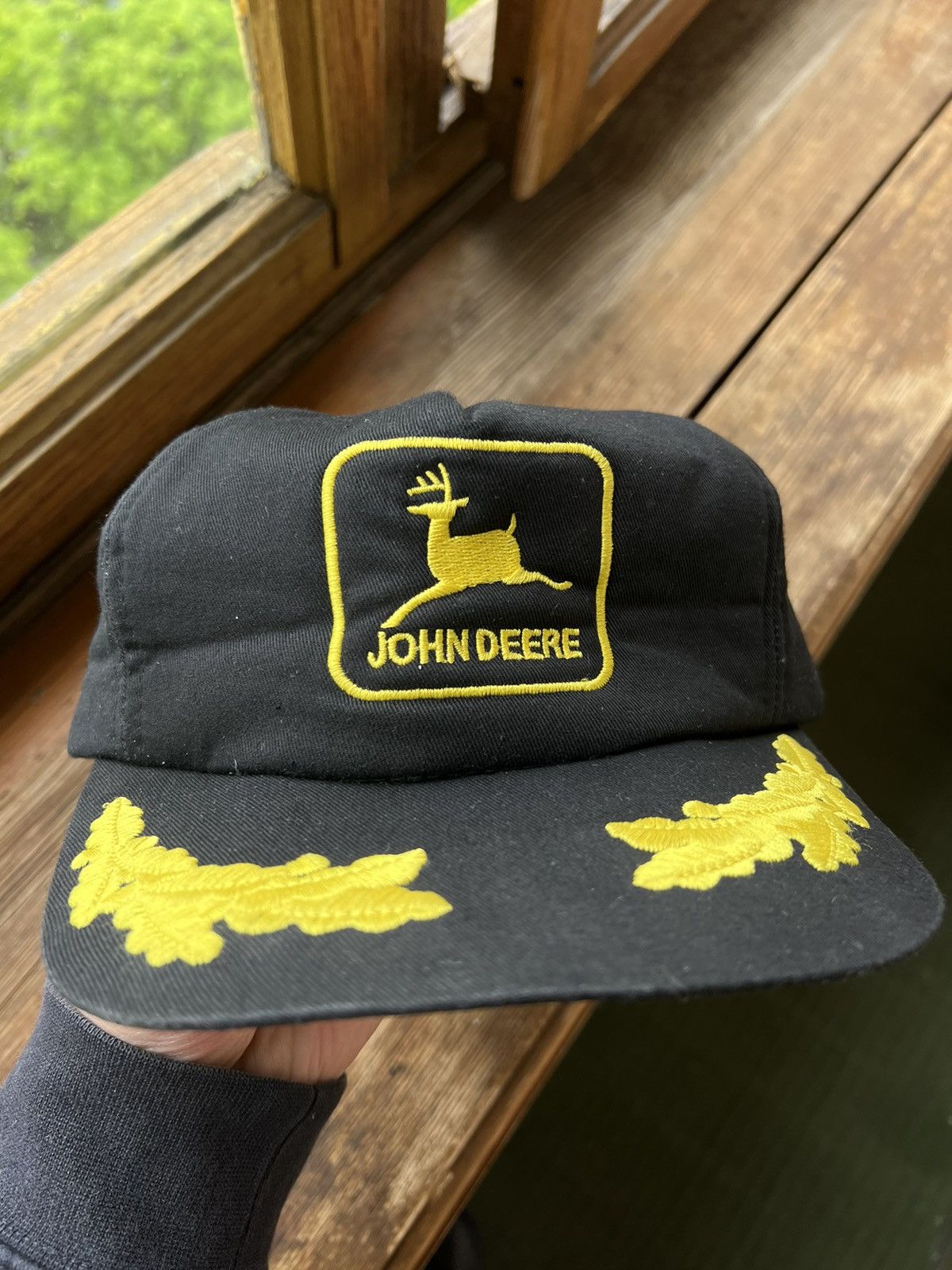 John Deere Vintage 80s John Deere Patch Trucker Hat Louisville Cap Size ONE SIZE - 10 Thumbnail