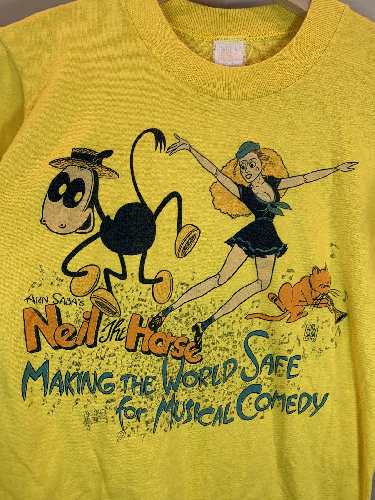 Vintage *RARE* Vintage 1983 Neil The Horse Arn Saba Graphitti Shirt Size US M / EU 48-50 / 2 - 2 Thumbnail