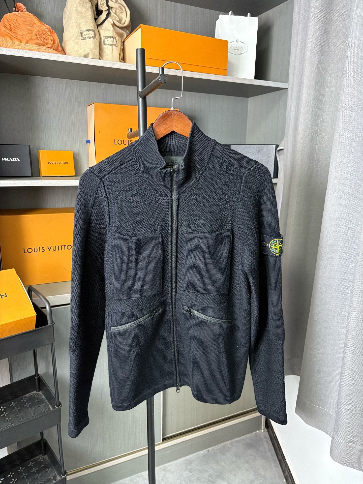 Stone Island Stone Island Black Hoodie S Men Size US S / EU 44-46 / 1 - 1 Thumbnail