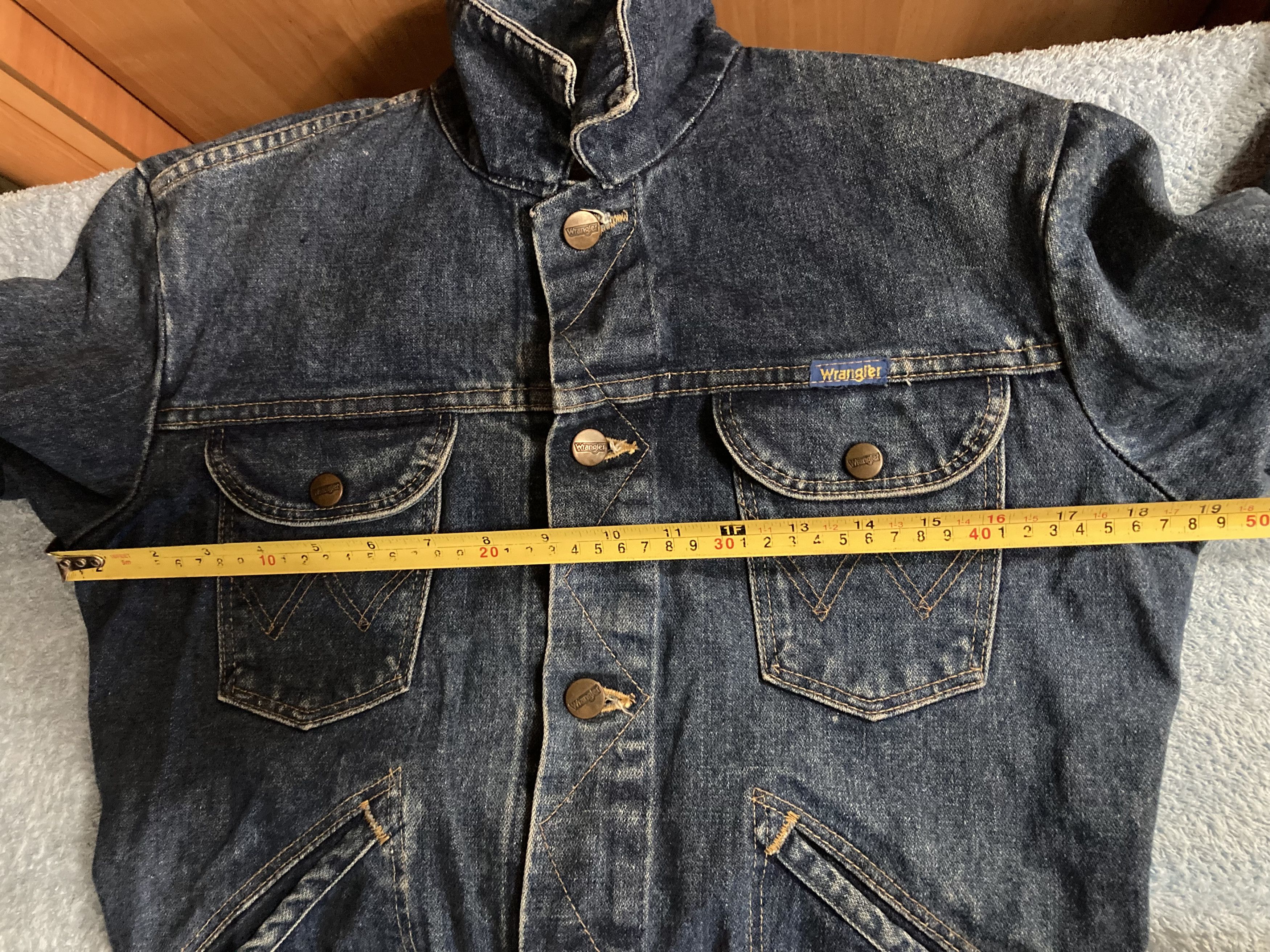 Vintage × Wrangler Wrangler Indigo denim jacket Classic 80-90s denim jacket Size US S / EU 44-46 / 1 - 11 Thumbnail