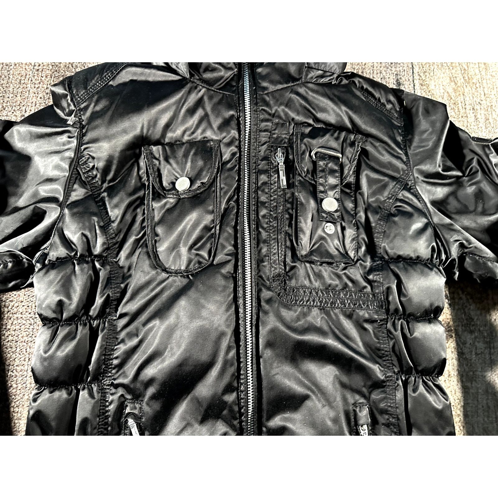 Obermeyer Obermeyer Leighton Black Jacket Size 10 cheetah print Size L / US 10 / IT 46 - 4 Thumbnail