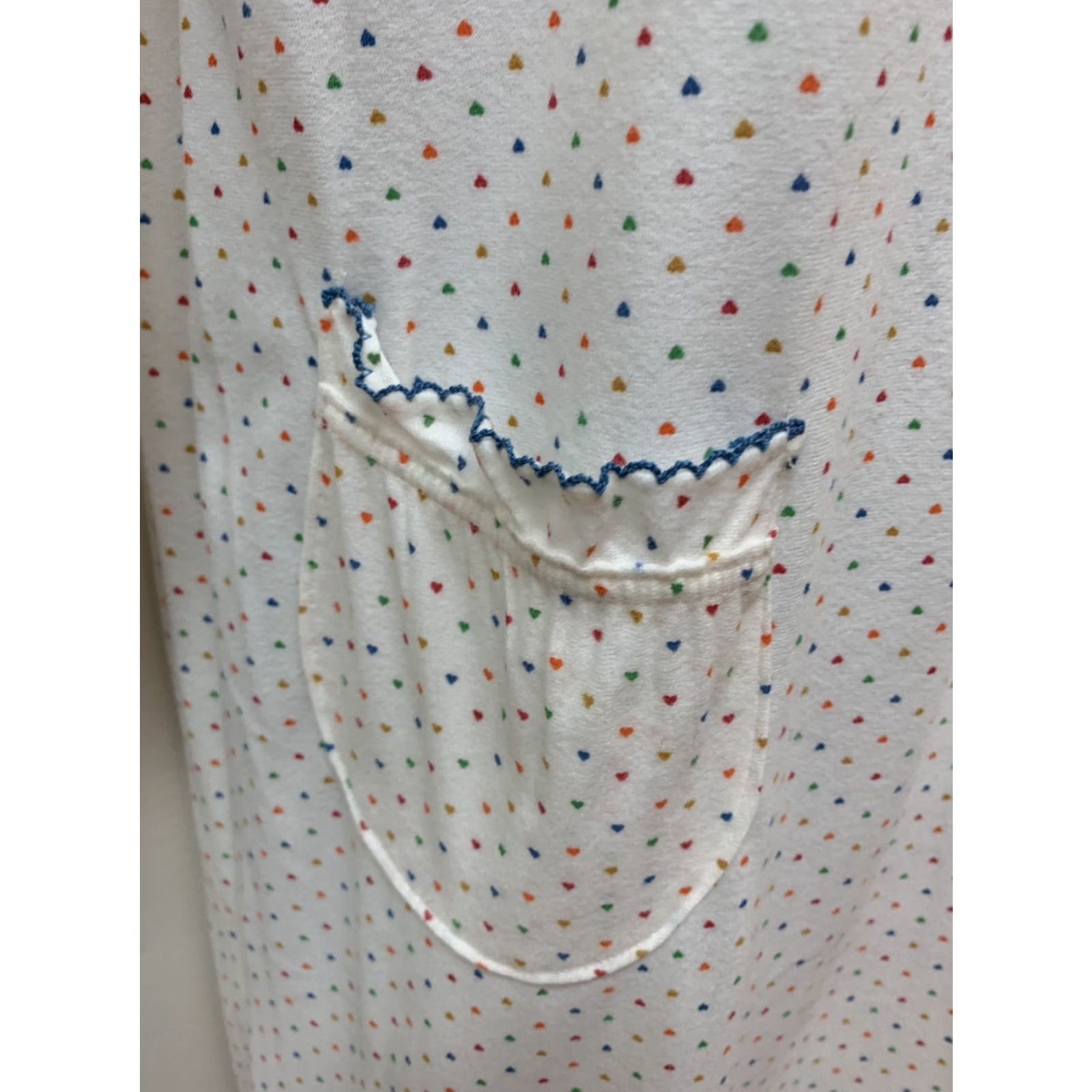 Etro VINTAGE Najla New York Brushed Nylon Long Retro Heart Print Nightgown S USA NOS Size ONE SIZE - 4 Thumbnail