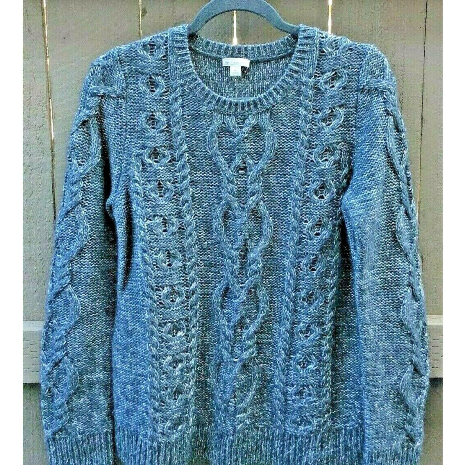Gap Gap Sweater Womens Knitted Design Grayish Blue SIZE M Size M / US 6-8 / IT 42-44 - 1 Thumbnail