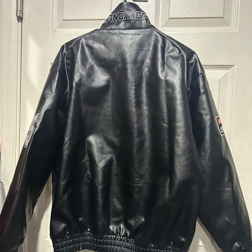 The Unbranded Brand Leather Black Racing Style Men's Jacket Size US M / EU 48-50 / 2 - 5 Thumbnail