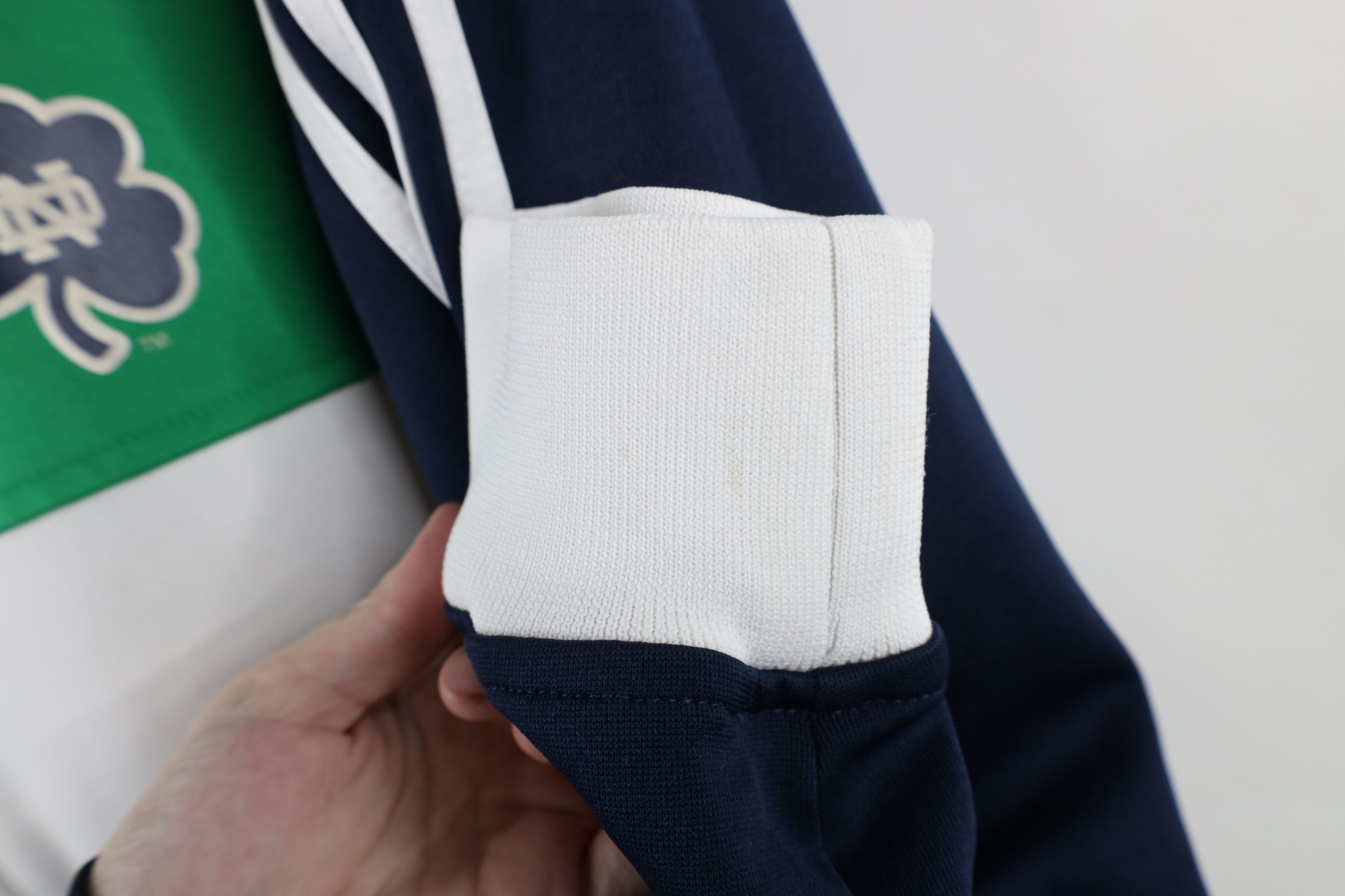 Adidas × Vintage Retro Adidas Striped Notre Dame University Track Jacket Size US L / EU 52-54 / 3 - 9 Thumbnail