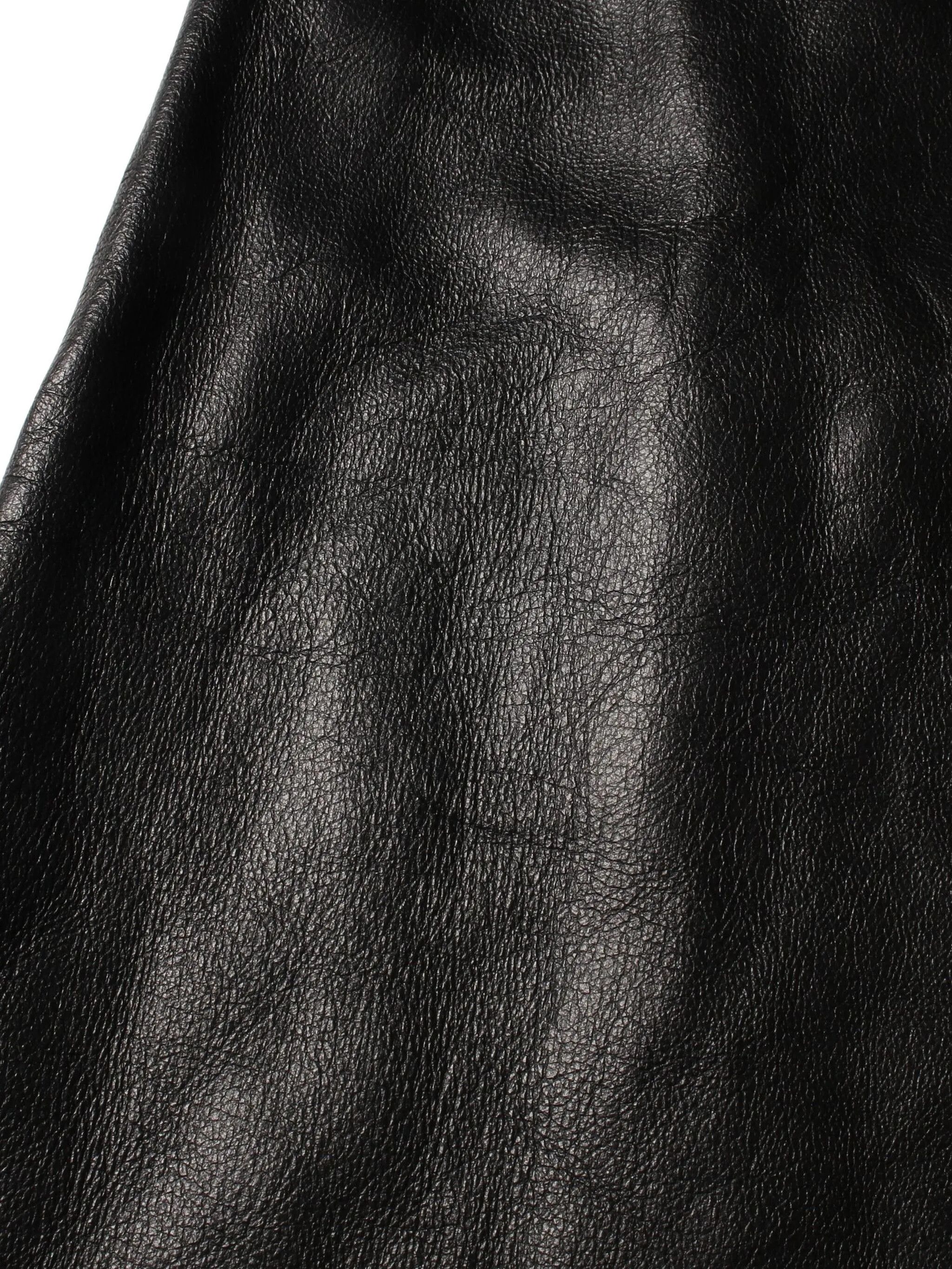 Dior o1y0825 Leather Midi Skirt in Black Size 30" / US 8 / IT 44 - 4 Thumbnail