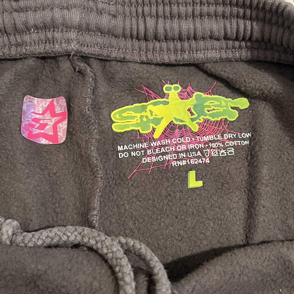 Sp5der Young Thug SP5DER WAIT WEB SWEATPANTS SIZE LARGE Size US 34 / EU 50 - 7 Thumbnail