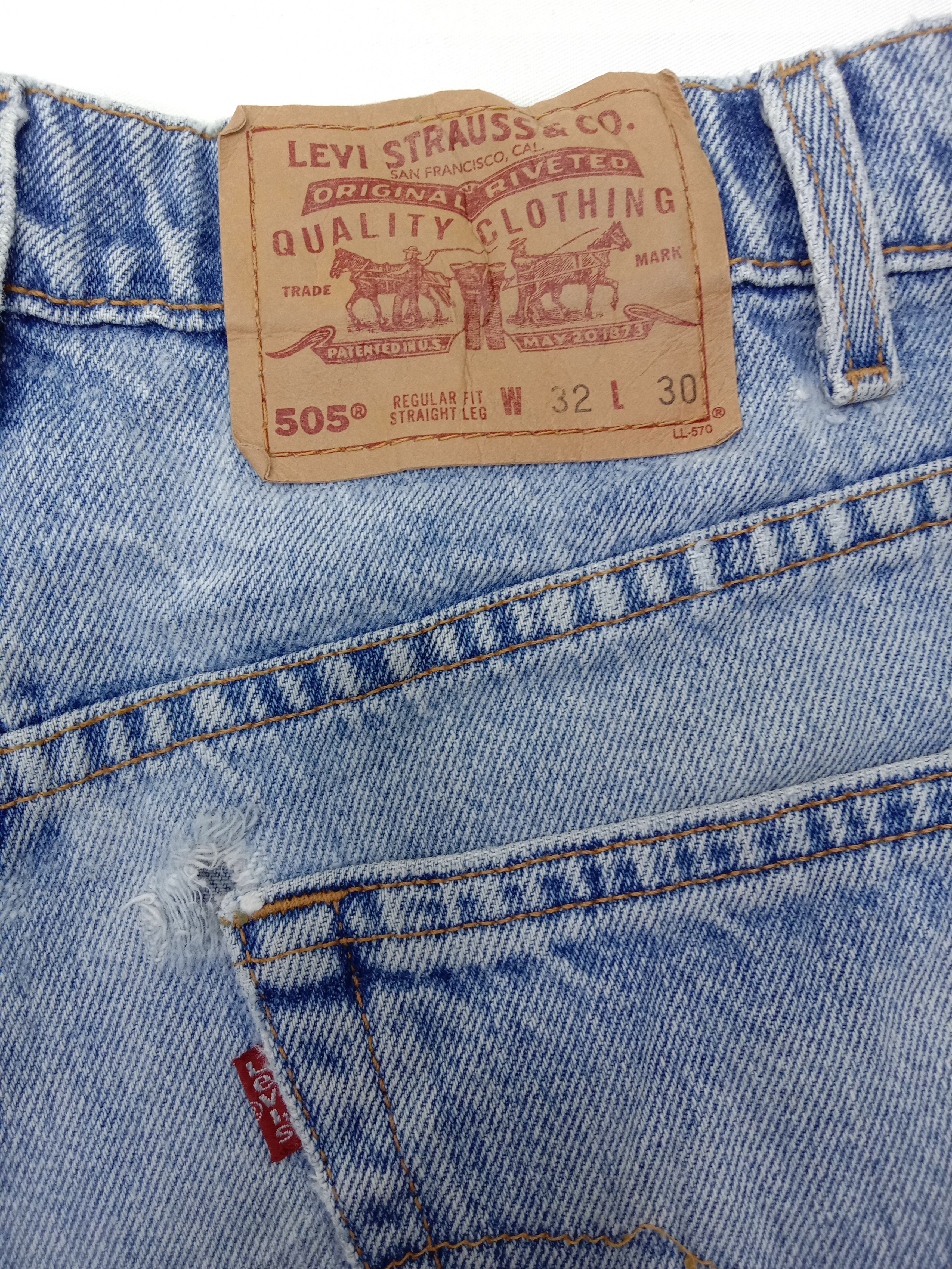 Levi's Vintage 90s Levi's 505 Jeans Regular Fit Straight Leg Denim Size US 30 / EU 46 - 14 Thumbnail