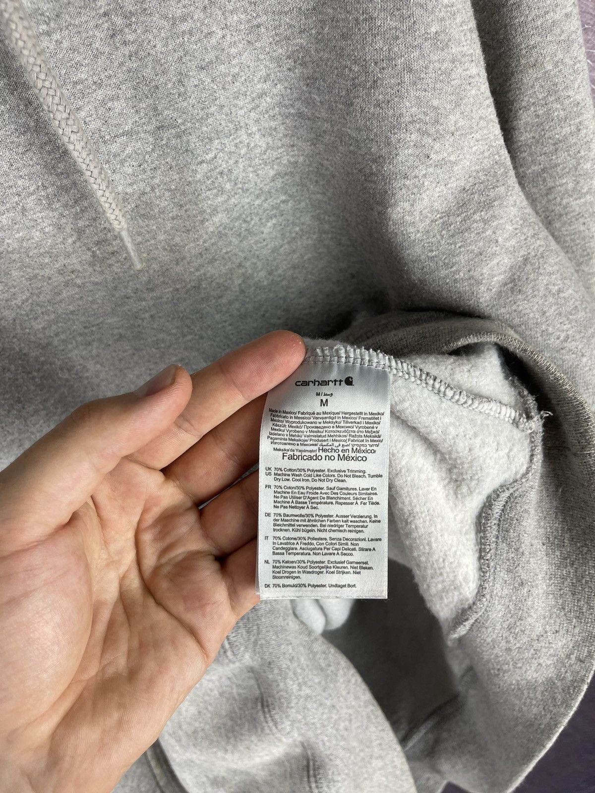 Carhartt Carhartt vintage grey oversized pocket logo hoodie Size US M / EU 48-50 / 2 - 8 Thumbnail