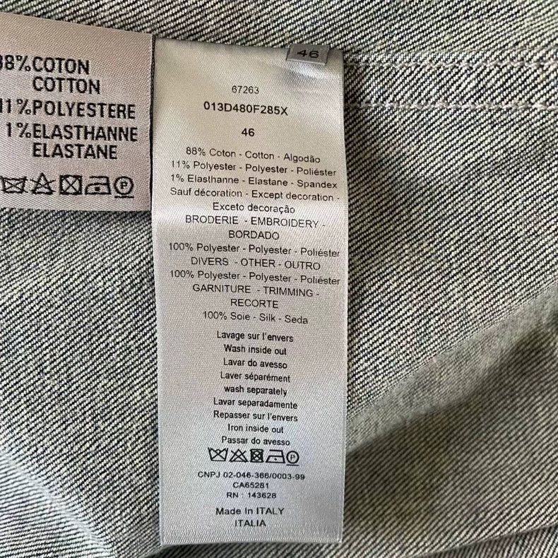 Dior Dior Single-breasted long-sleeved denim jacket 2501-Nextarr Size US S / EU 44-46 / 1 - 4 Thumbnail