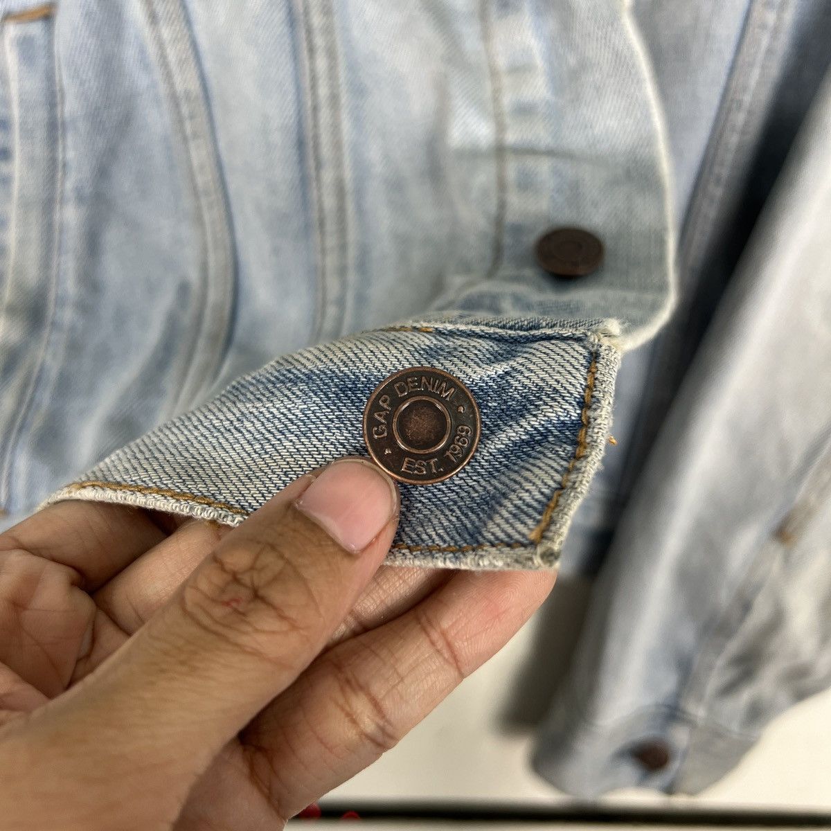 Japanese Brand 🔥 VINTAGE GAP DENIM TRUCKER JACKET Size US S / EU 44-46 / 1 - 14 Thumbnail