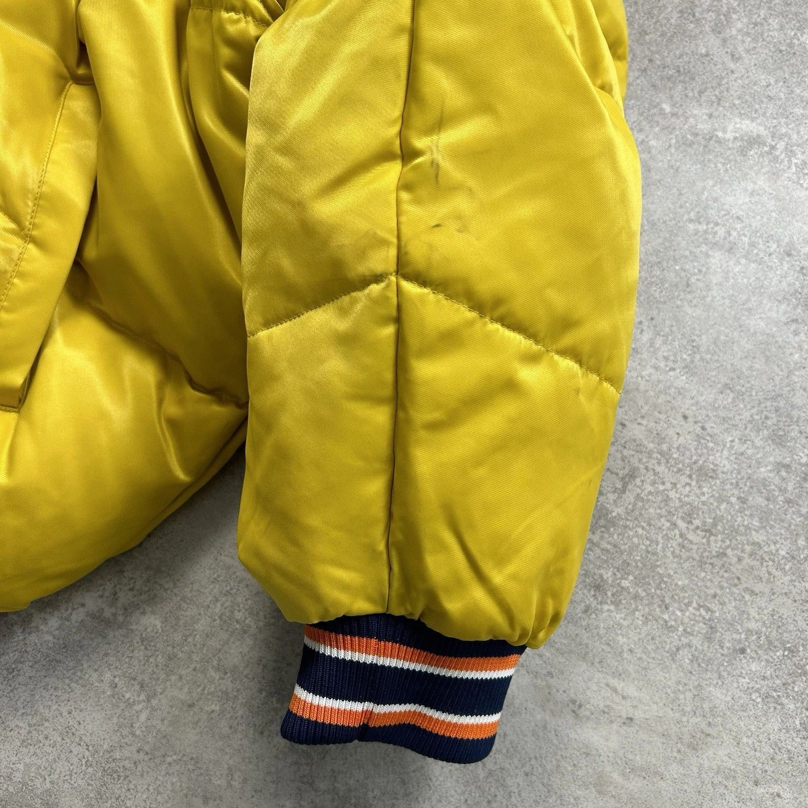 MLB × Starter × Vintage RARE DETROIT TIGERS SATIN BOMBER JACKET DOWN PUFFER SIZE 5XL Size US XXL / EU 58 / 5 - 7 Thumbnail