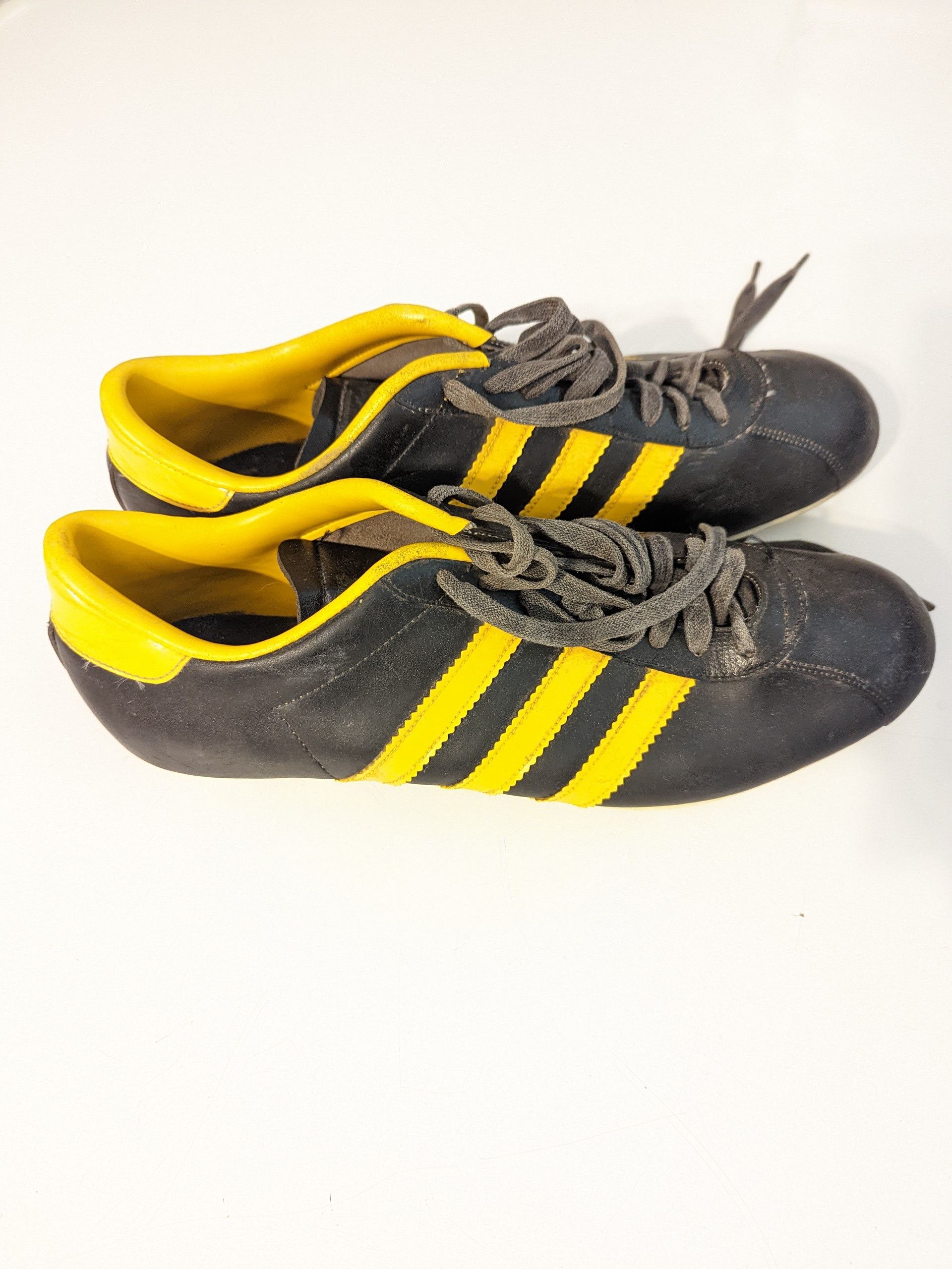 Adidas : Adidas Vintage Football Boots Black Yellow Made in France Size US 6.5 / EU 39-40 - 1 Thumbnail