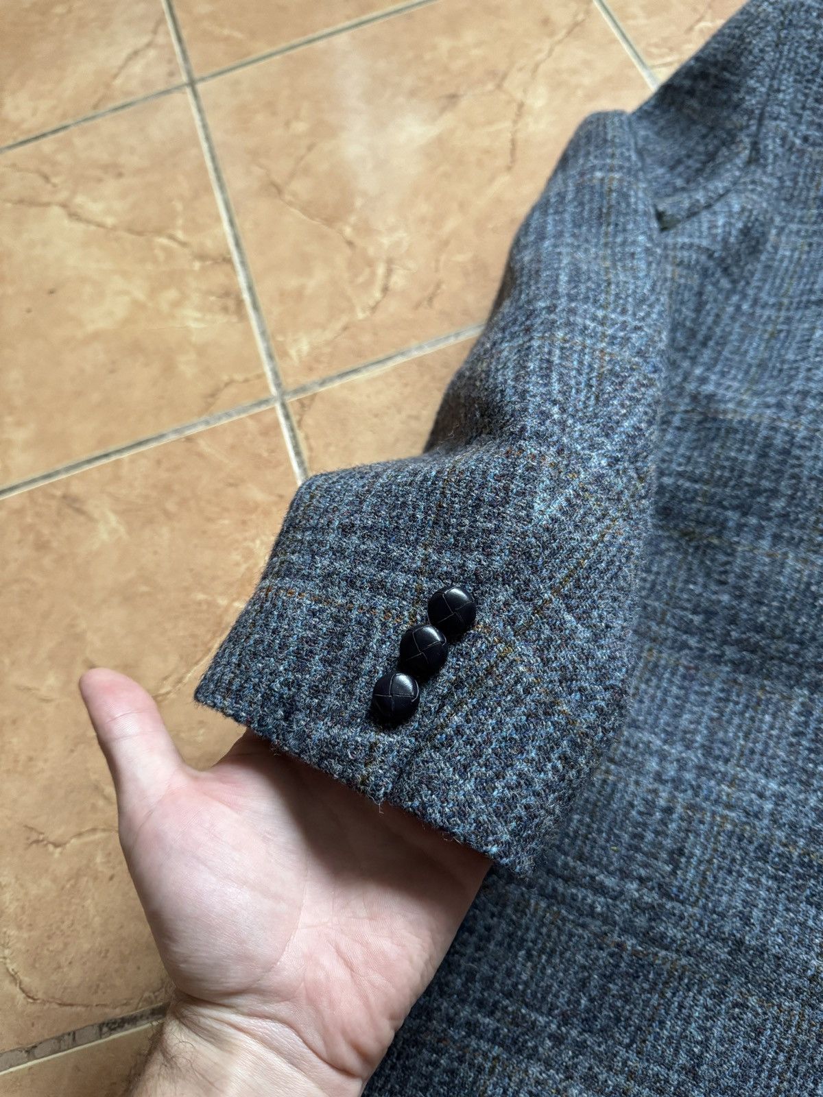 Harris Tweed Harris Tweed vintage checkered 2 button wool blazer Size 46R - 19 Thumbnail