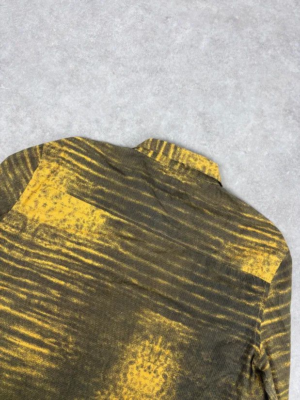 Roberto Cavalli SS2004 Cavalli Yellow Tern Abstract Sunset Shirt Size US L / EU 52-54 / 3 - 7 Thumbnail