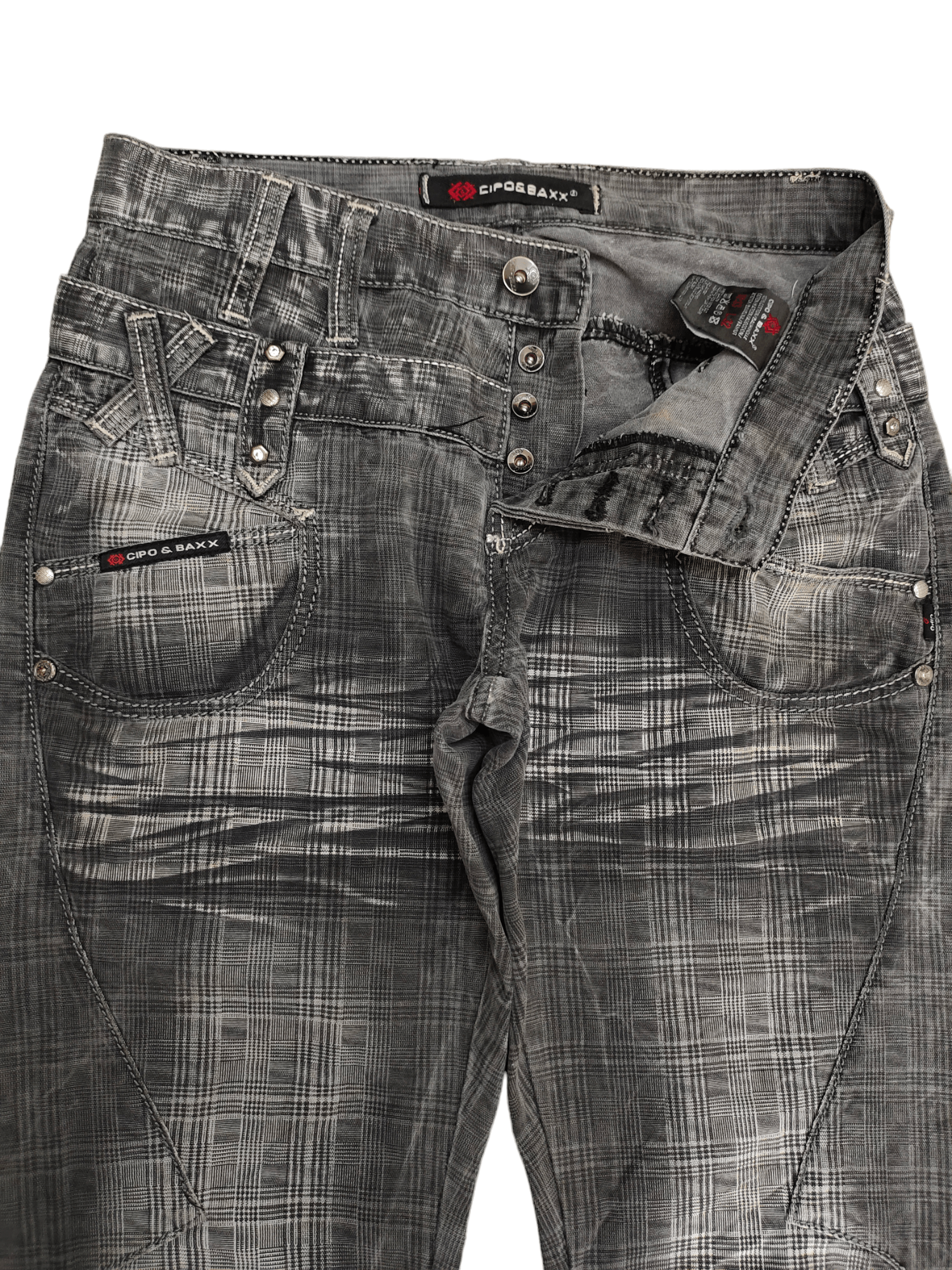 If Six Was Nine Cipo & Maxx Double Waist Cut & Sew Jeans Doublet Styles Size US 32 / EU 48 - 15 Thumbnail
