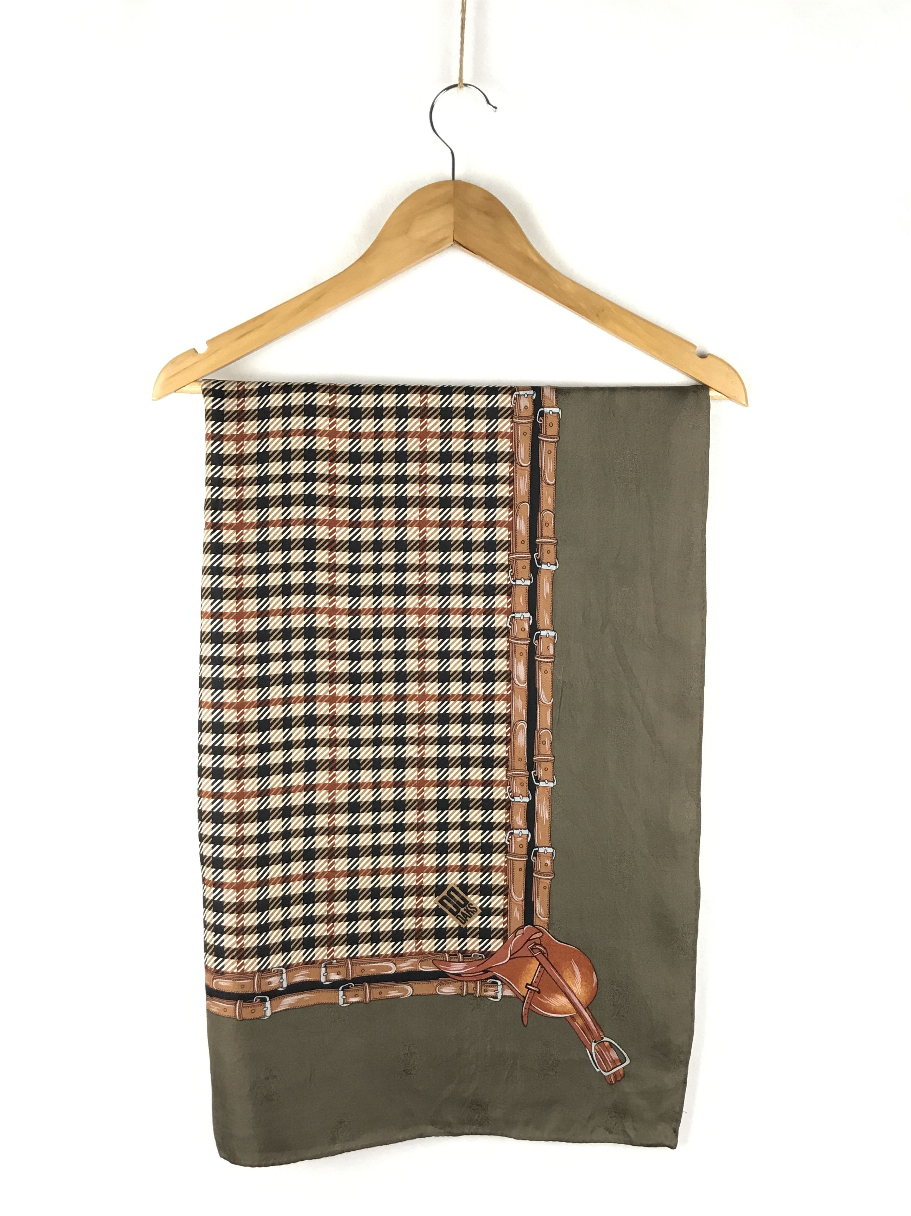 DAKS × Designer × Vintage Vintage Daks Silk Scarf Size ONE SIZE - 2 Thumbnail