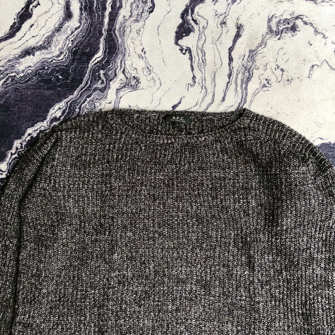 A.P.C. A.P.C. Cotton Knit Sweater Grey Oversized Size M / US 6-8 / IT 42-44 - 3 Thumbnail