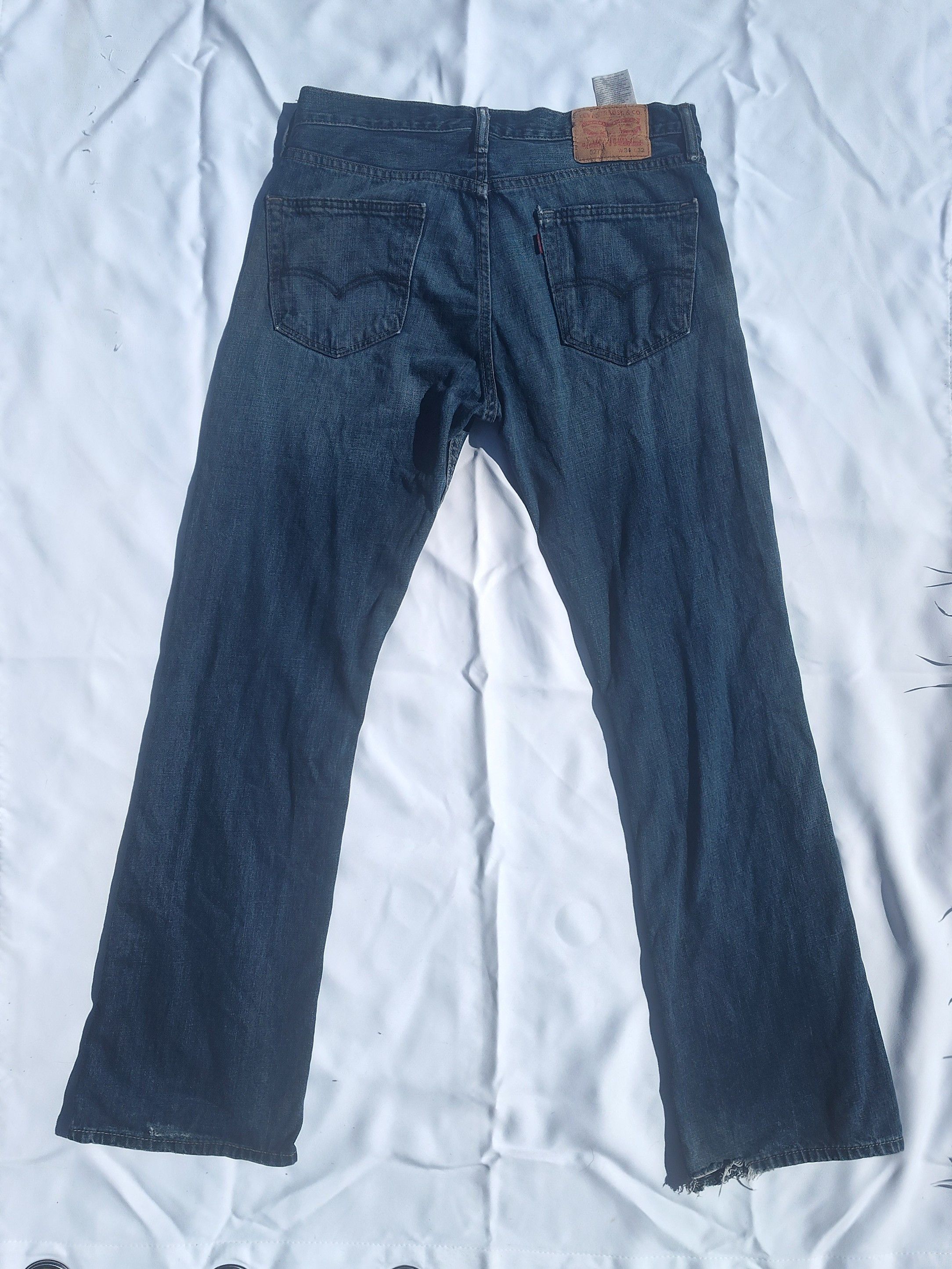 Levi's × Levi's Vintage Clothing × Wrangler Naturally Distressed jeans by a tough man Size US 34 / EU 50 - 1 Thumbnail