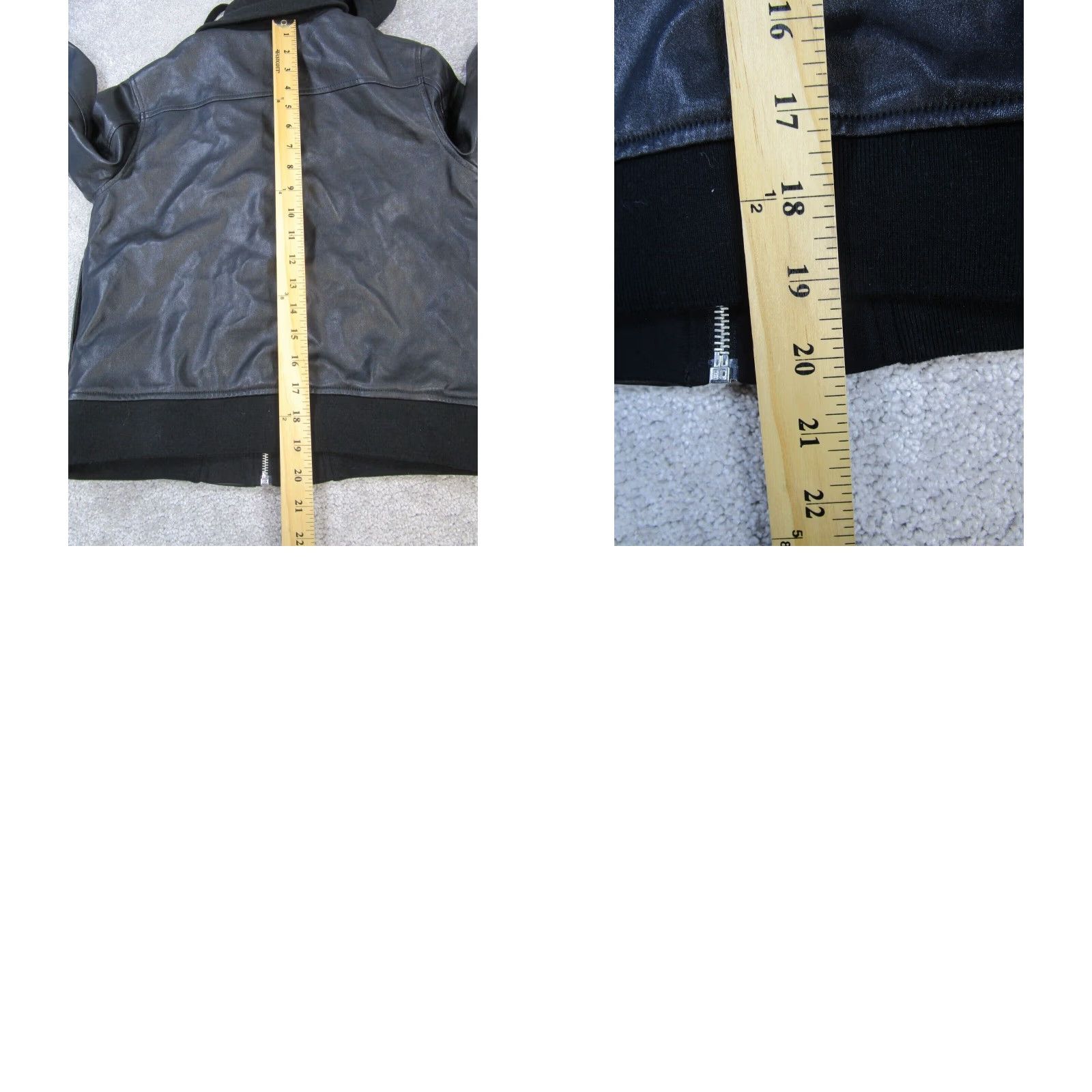 Bailey 44 Bailey Jacket Women M Black Faux Leather Zip Long Sleeve Basic Jacket Womens Size M / US 6-8 / IT 42-44 - 8 Thumbnail