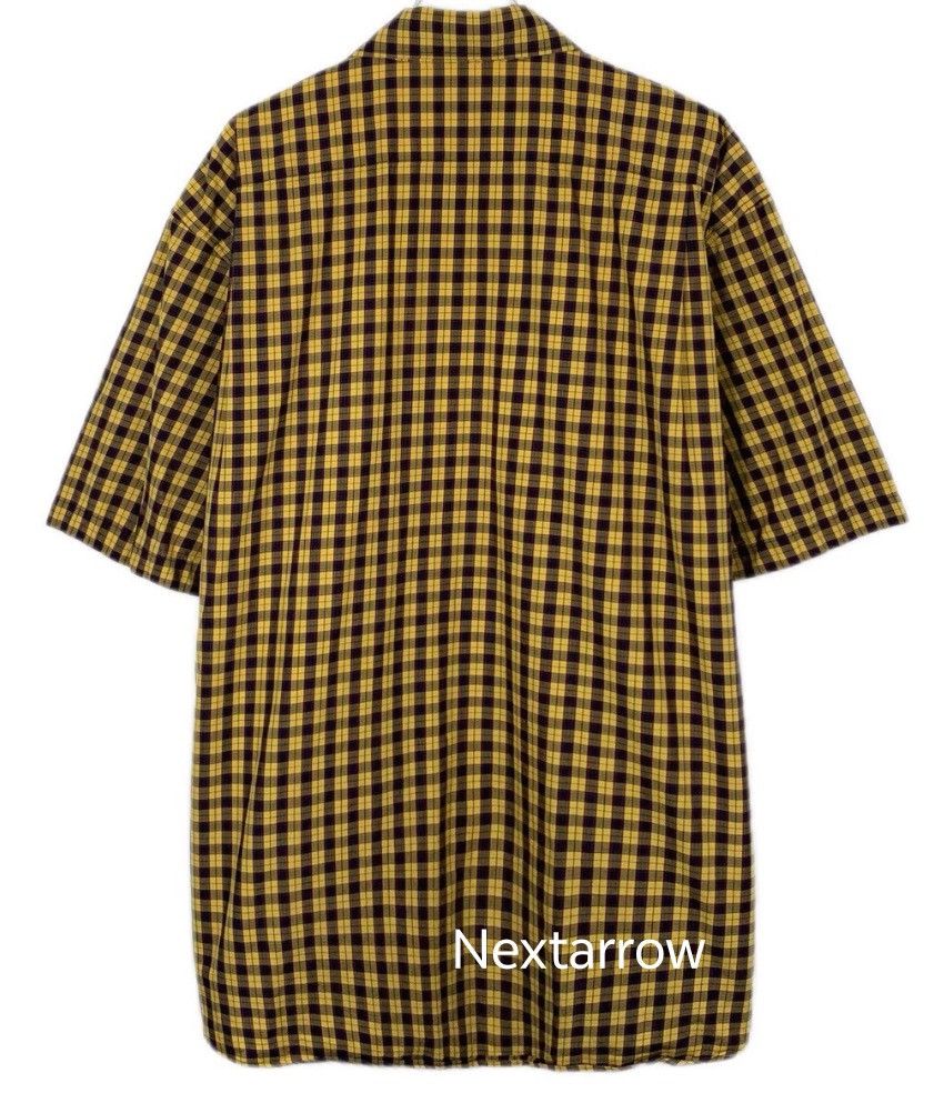 Balenciaga Balenciaga Yellow plaid lapel cotton short sleeved shirt Size US M / EU 48-50 / 2 - 2 Thumbnail