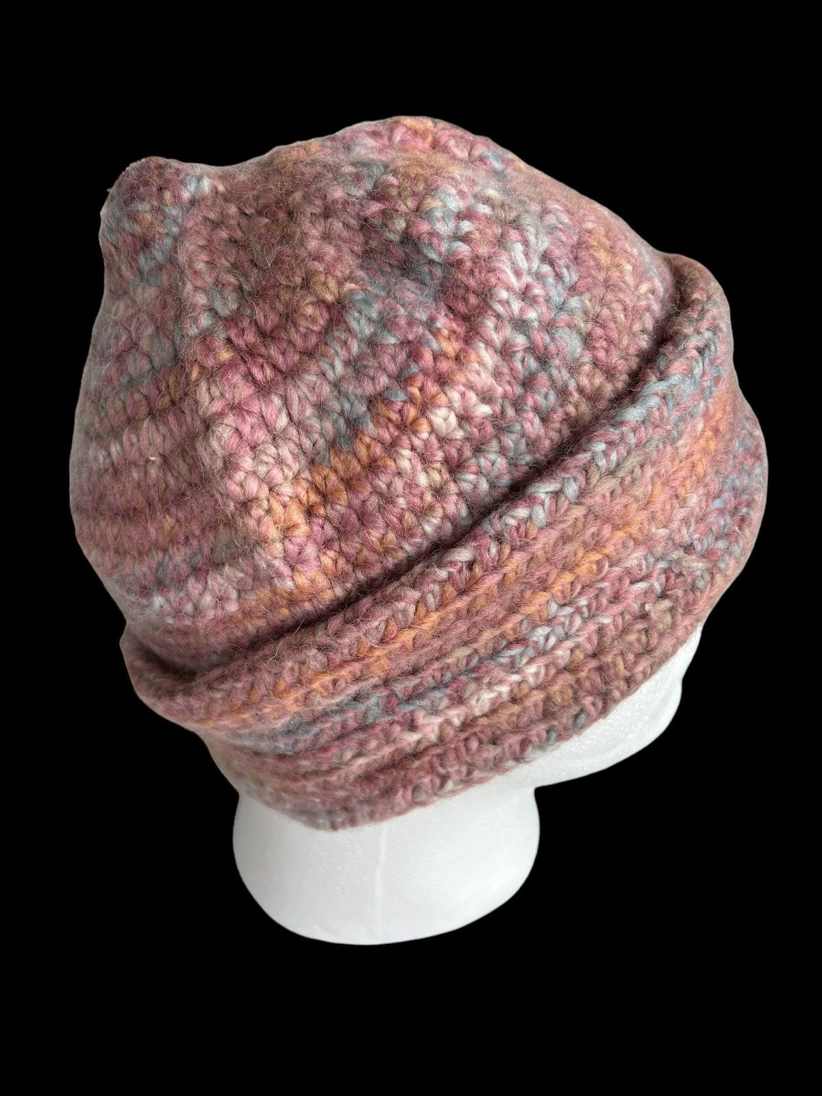 Japanese Brand Handmade Crochet Knitted Beanie Hats Size ONE SIZE - 3 Thumbnail