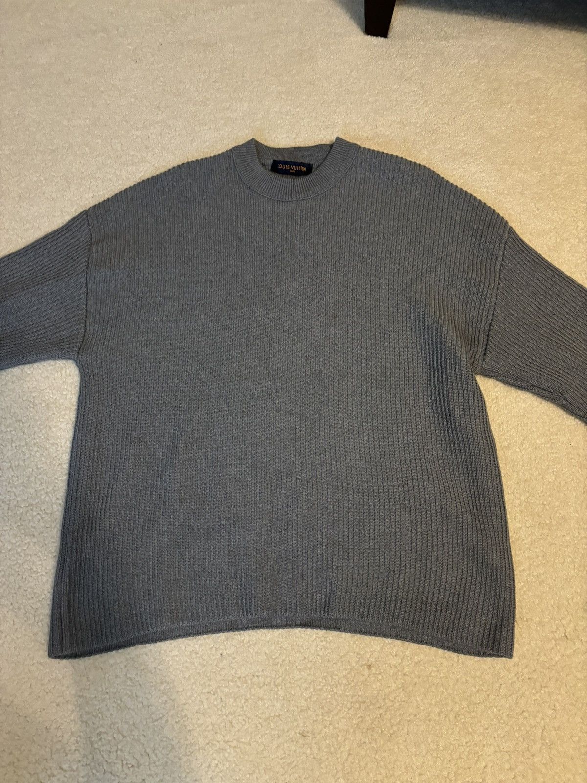 Louis Vuitton Louis Vuitton LV Knit Earth Logo Pattern Crewneck Sweater Size US L / EU 52-54 / 3 - 5 Thumbnail