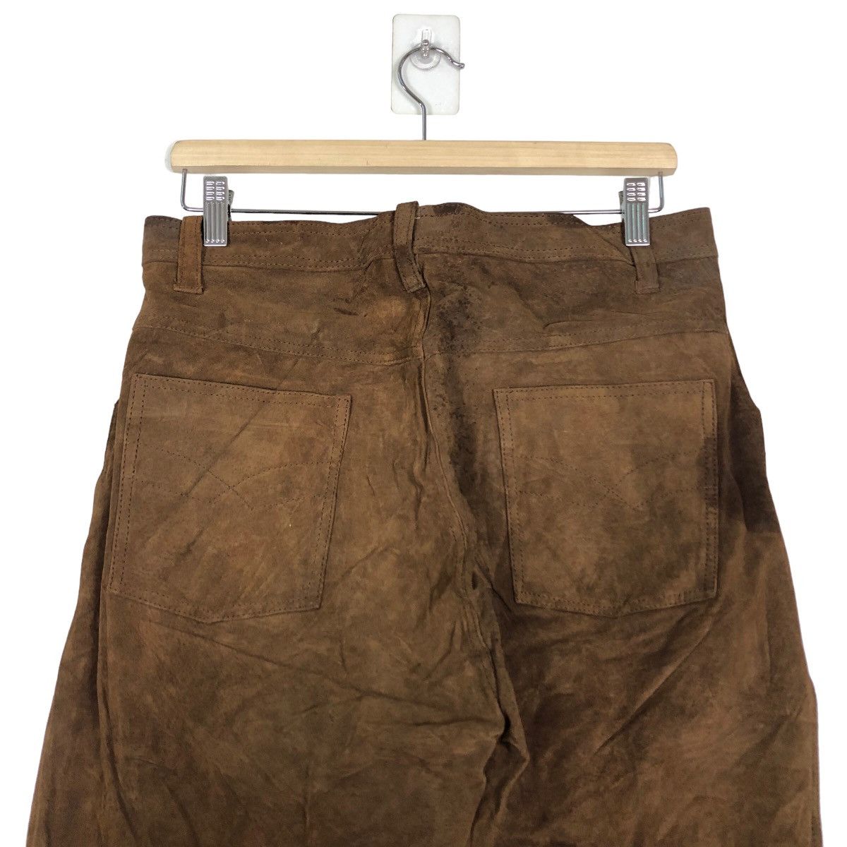 Genuine Leather 🔥Rare Genuine Leather Pants Stinna Issey Miyake Brown Size US 32 / EU 48 - 8 Thumbnail