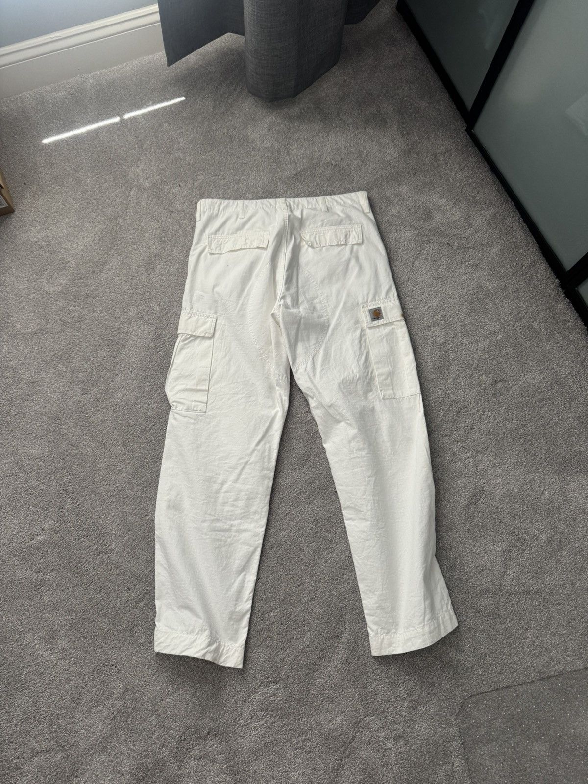 Carhartt Wip White Cargo Pants Size US 34 / EU 50 - 2 Thumbnail