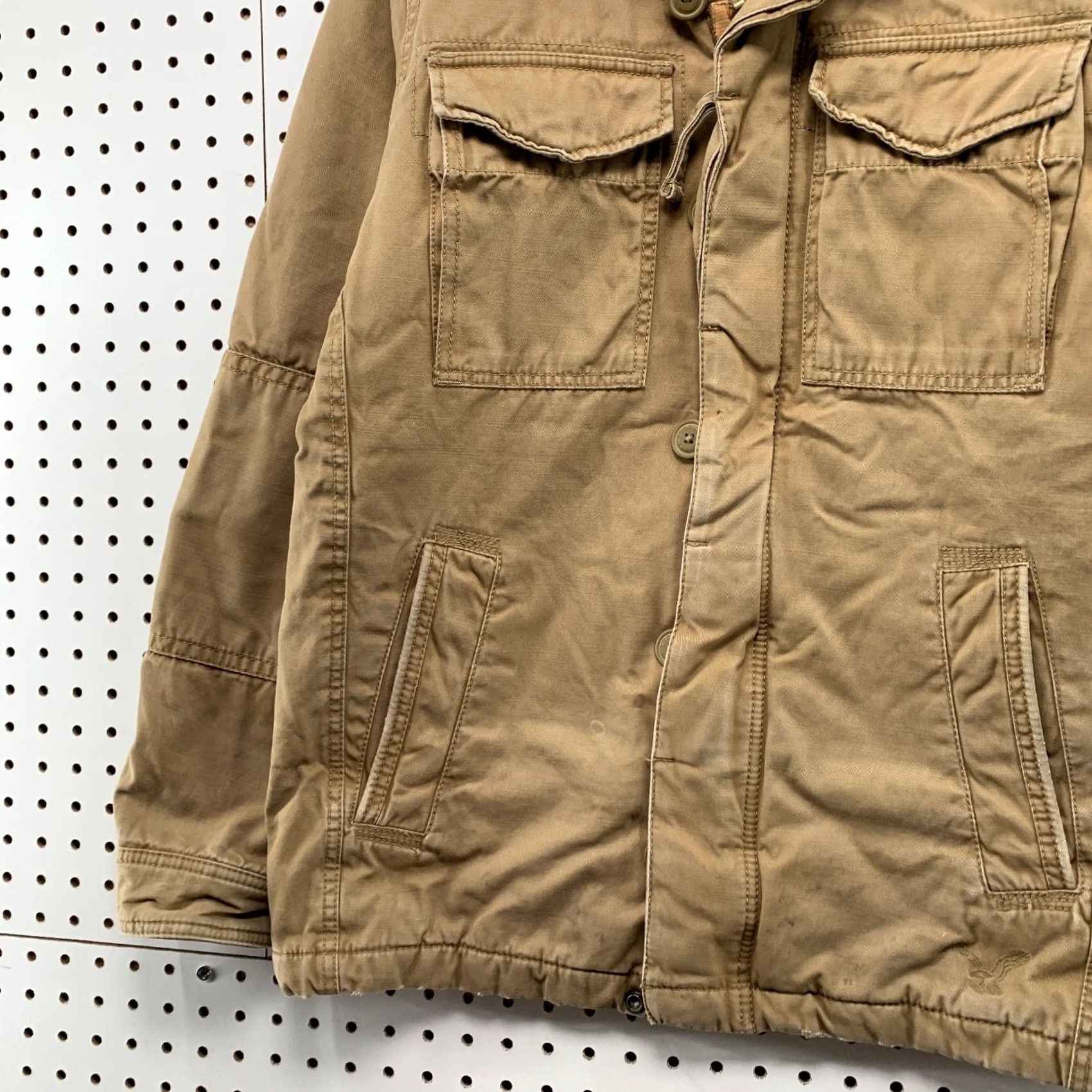 American Eagle Outfitters American Eagle Military Field Jacket Mens S Brown Sherpa Collar Khaki Army Jacket Mens S Brown Size US S / EU 44-46 / 1 - 3 Thumbnail