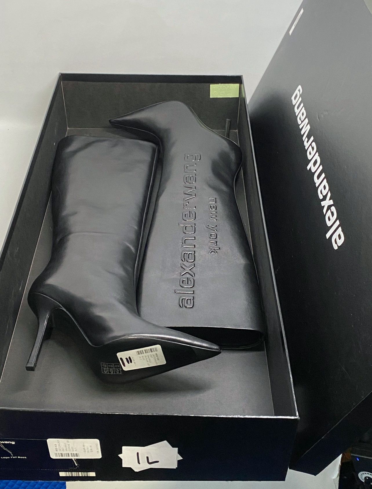 Alexander Wang Alexander Wang leather heeled knee-high boots size 36.5 Size US 6.5 / IT 36.5 - 13 Thumbnail