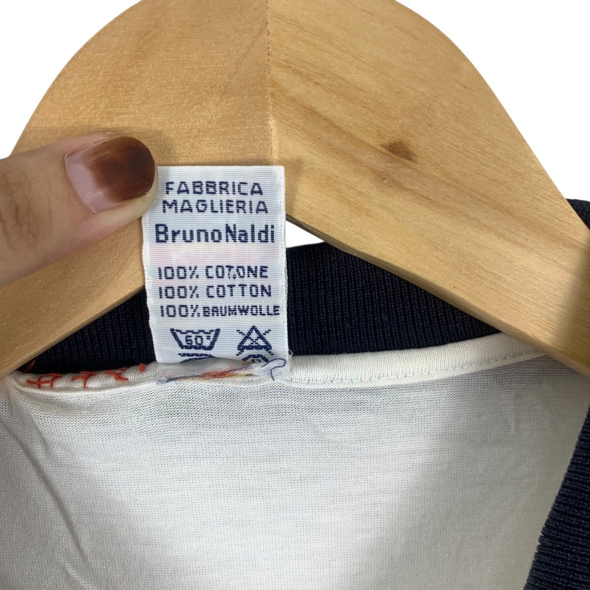 Vintage Vintage BRUNO NALDI SEA Naval Made In Italy Polo Tee Shirt Size S / US 4 / IT 40 - 9 Thumbnail
